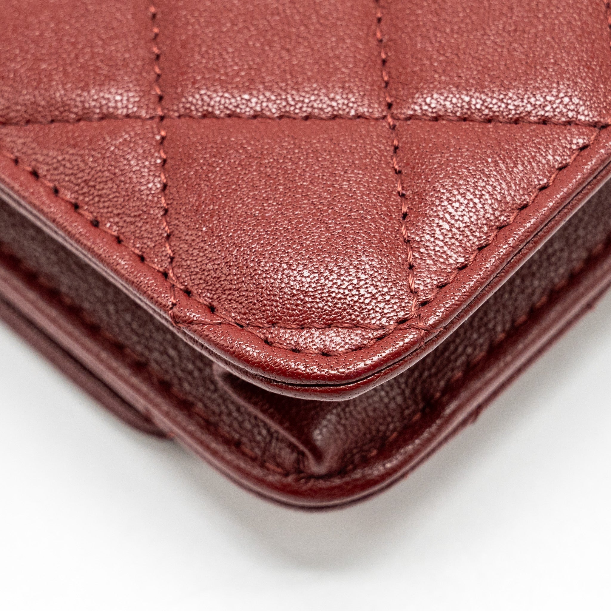 Chanel Wallet on Chain Lambskin Burgundy