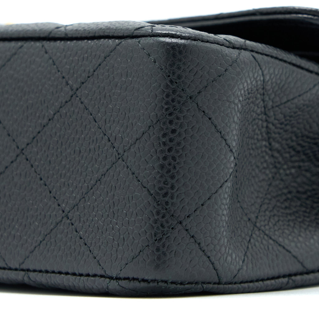 Chanel Medium Classic Double Flap Bag Caviar Black