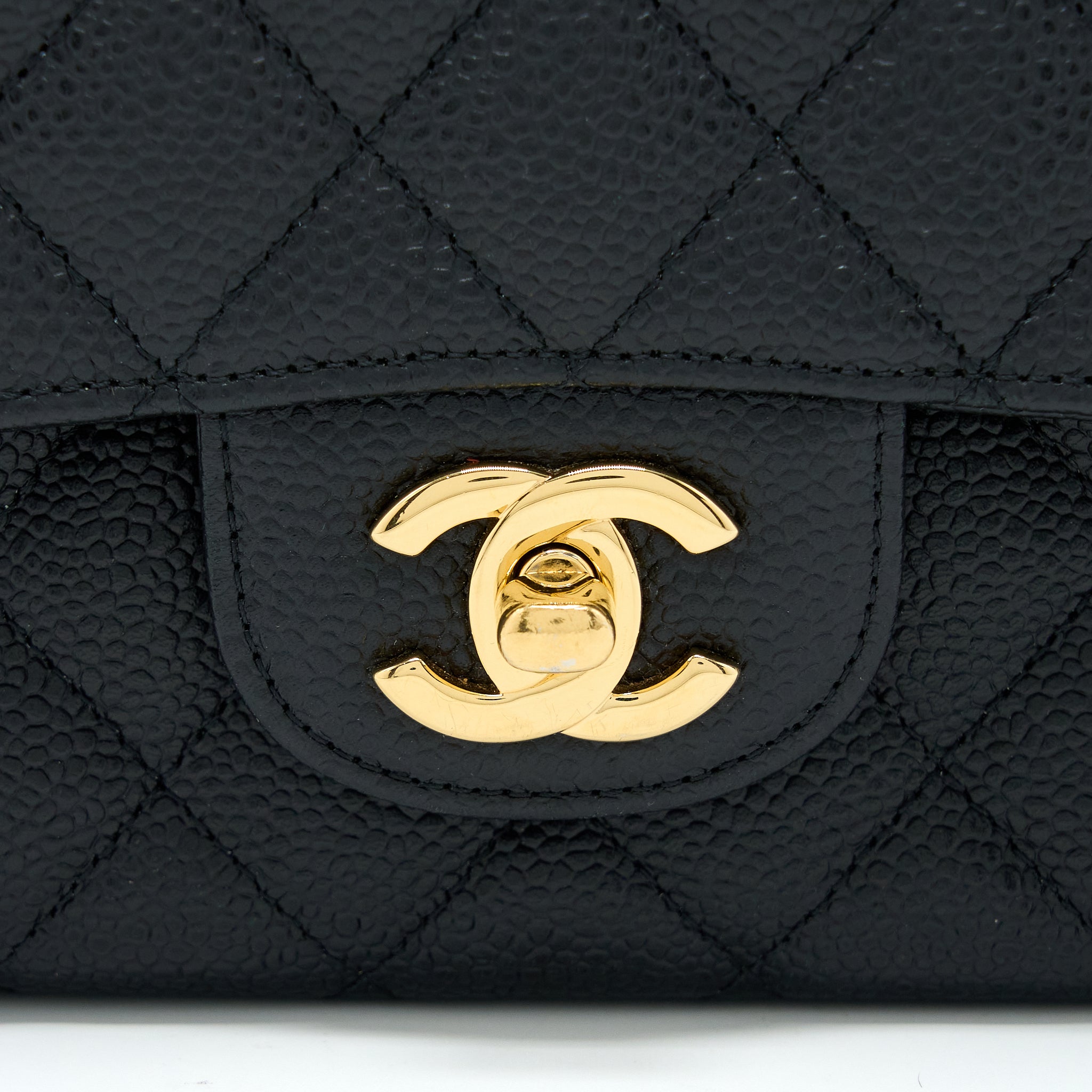 Chanel Medium Classic Double Flap Bag Caviar Black