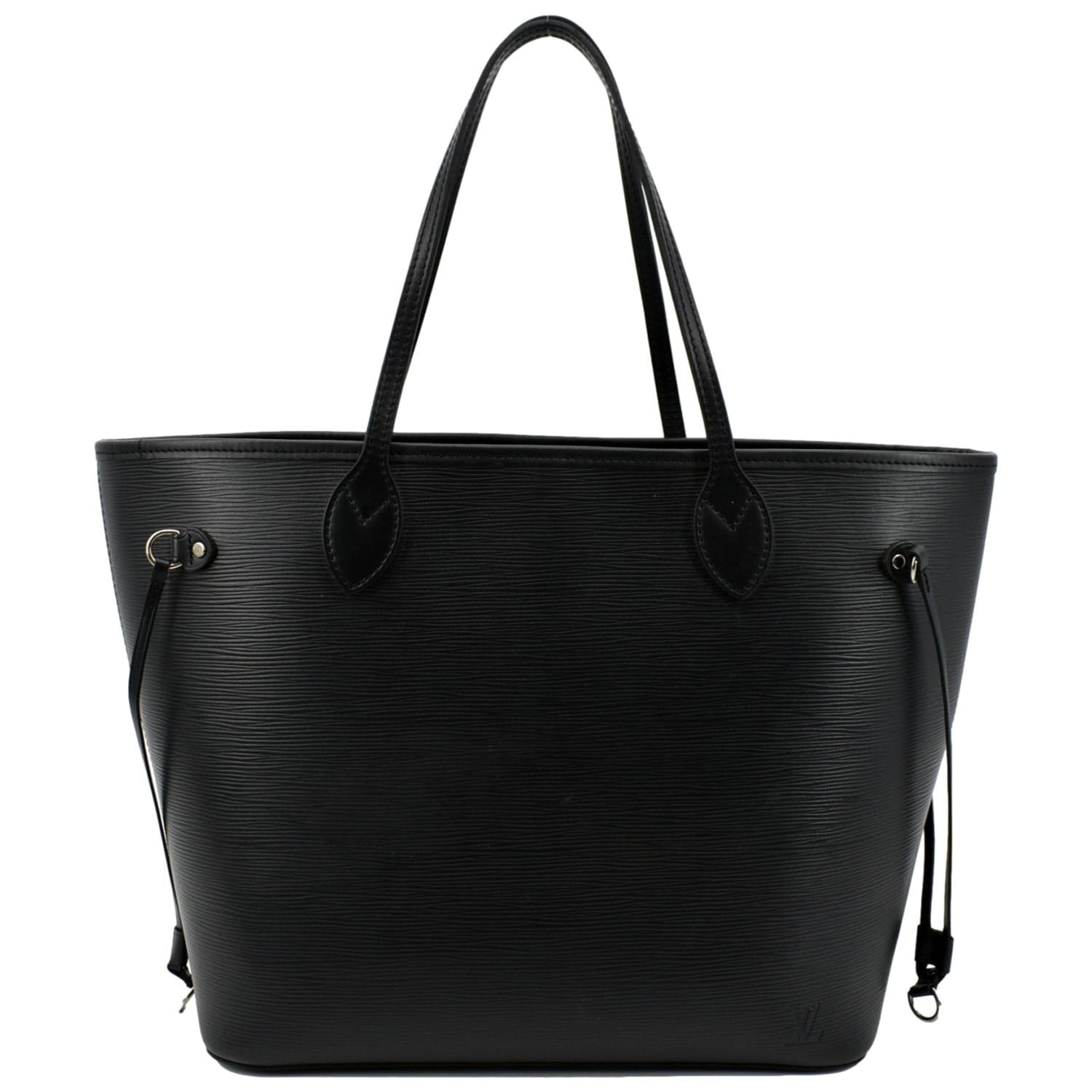 LOUIS VUITTON Neverfull Epi Leather Tote Shoulder Bag Black