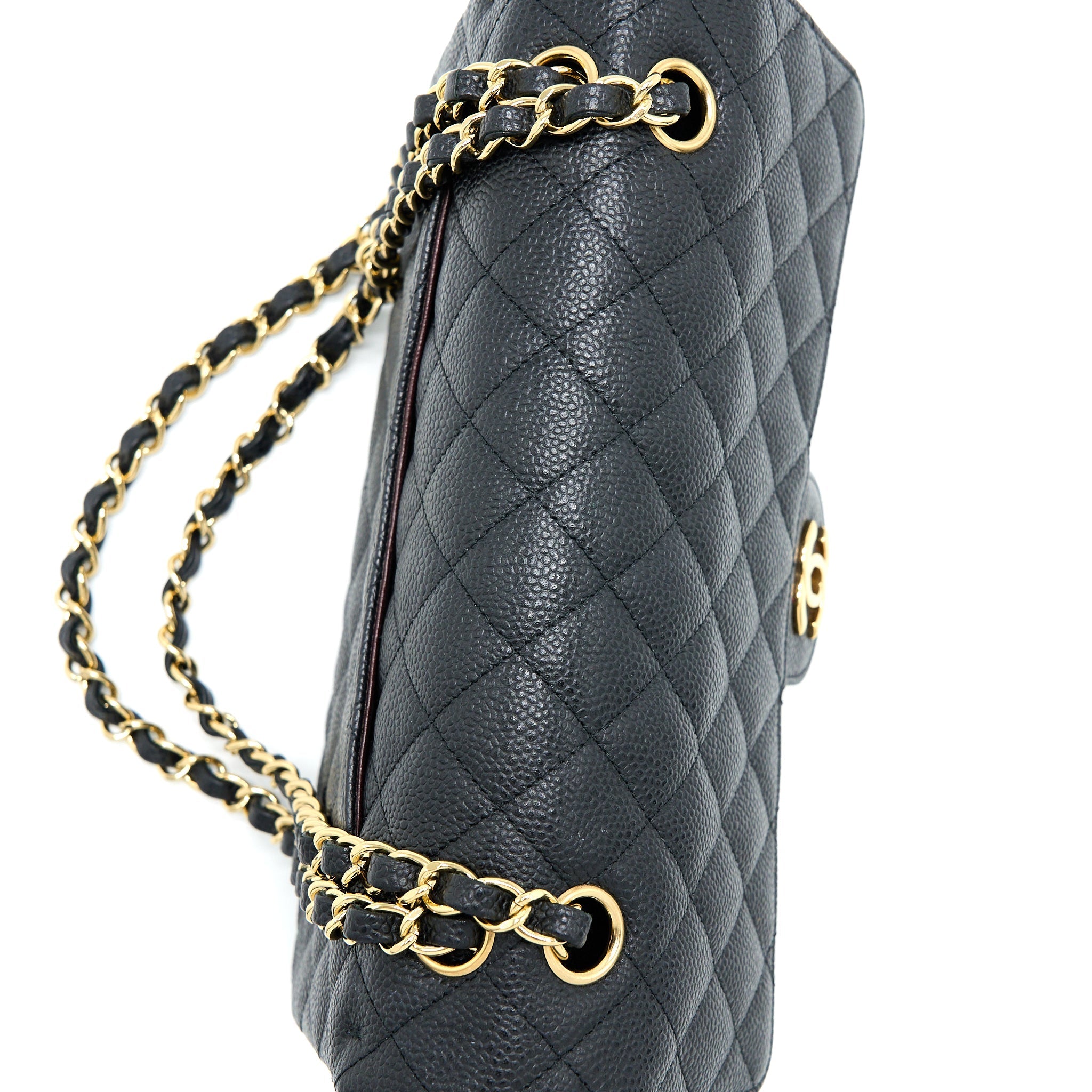 Chanel Medium Classic Double Flap Bag Caviar Black