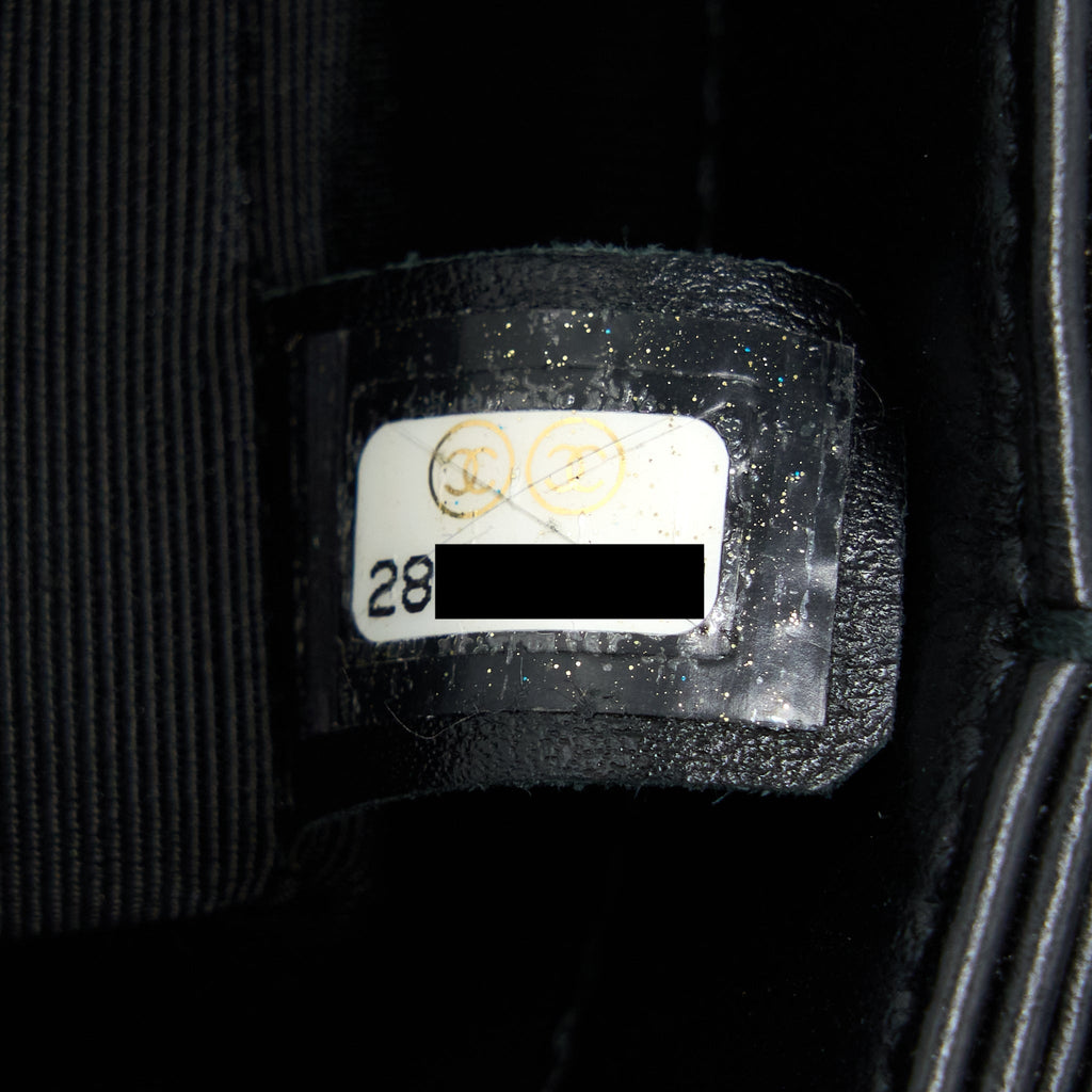 Chanel Seasonal Top Handle Flap Bag Calfskin Black