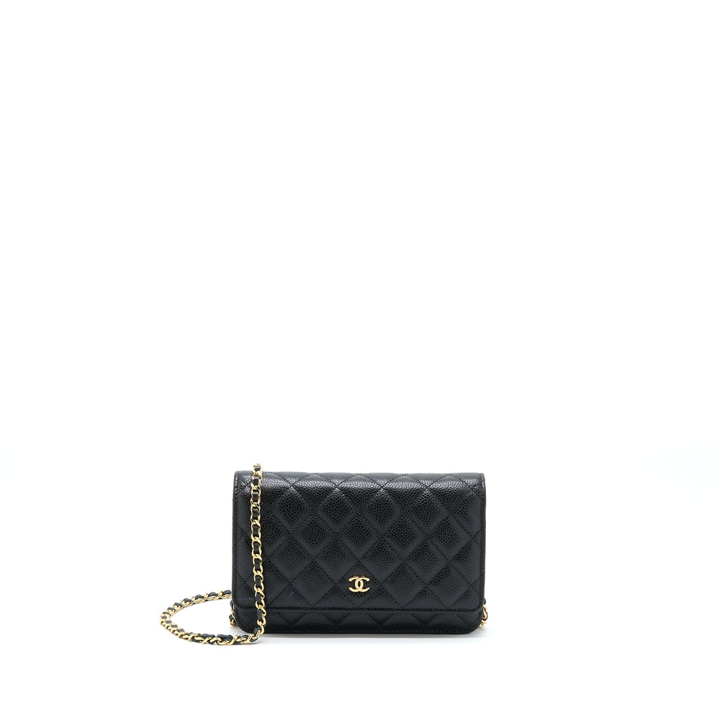 Chanel Classic Wallet On Chain Caviar Black
