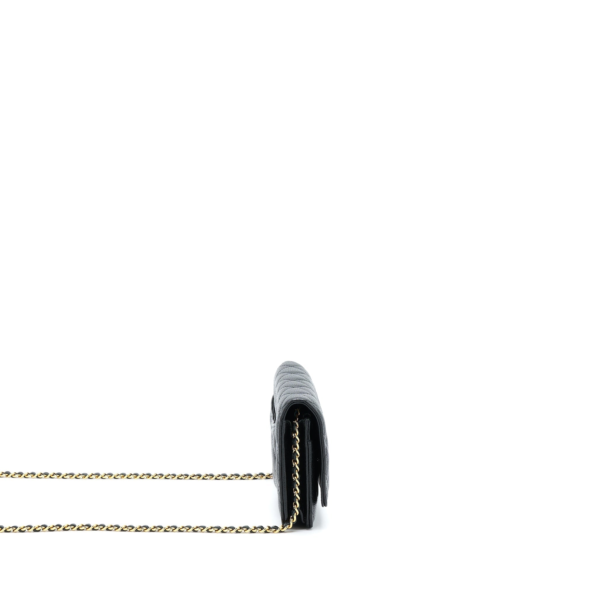 Chanel Classic Wallet On Chain Caviar Black