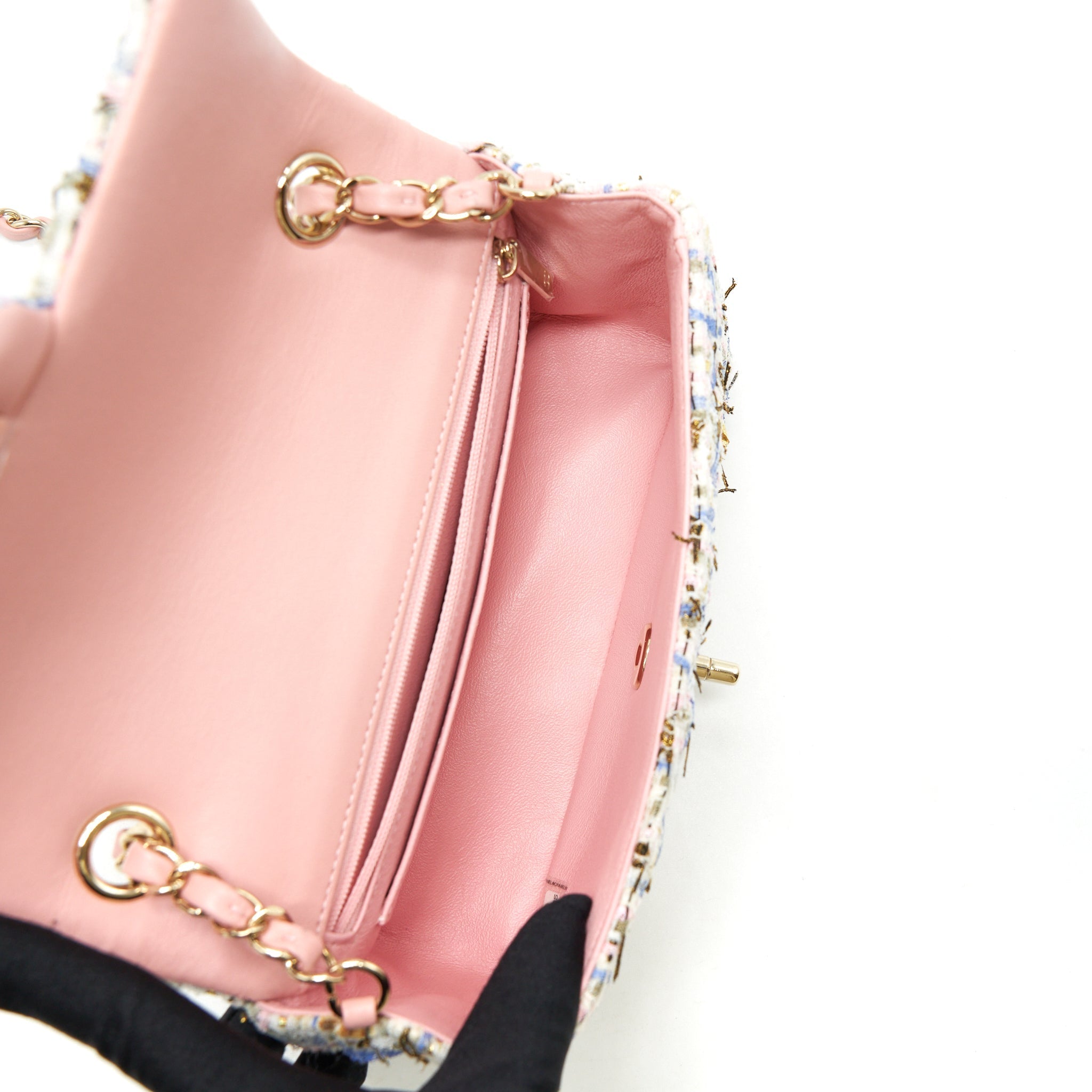 Chanel Mini Rectangular Flap Bag Tweed Multicolour L