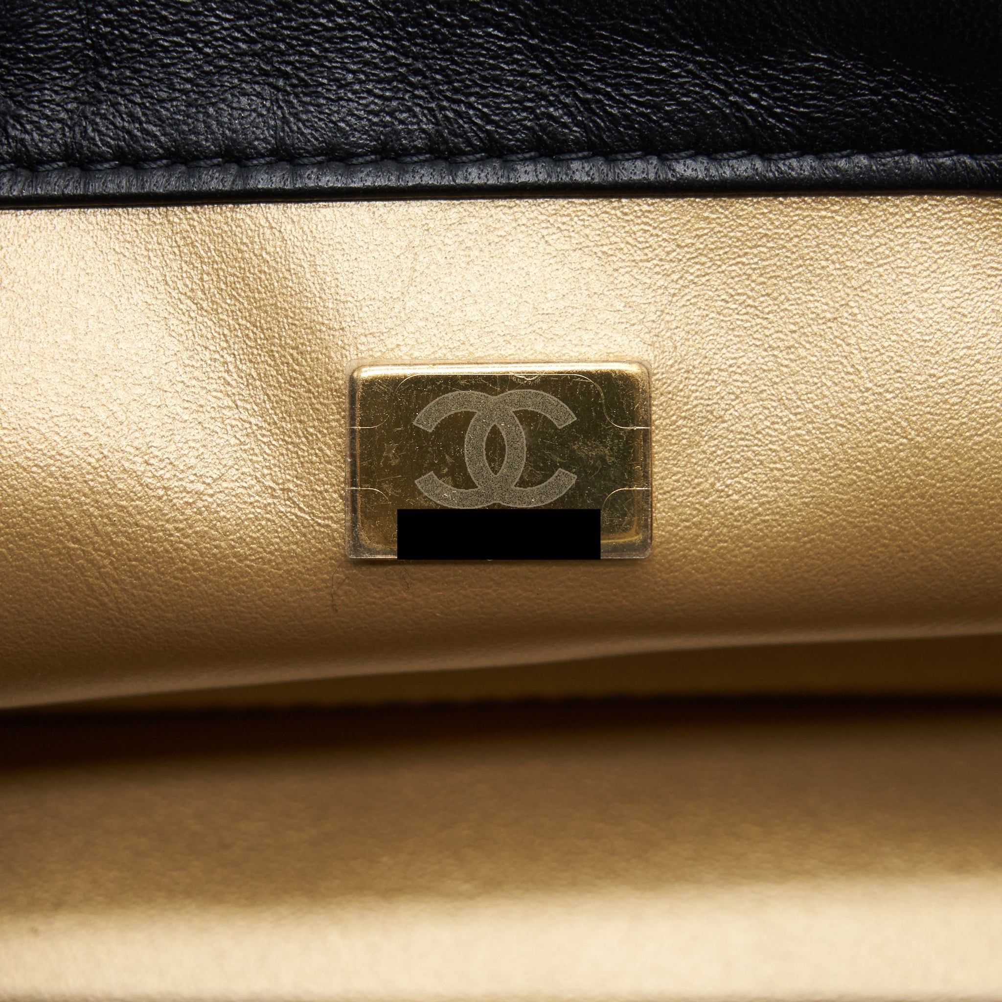 Chanel Pearl Crush Mini Rectangular Flap Bag Lambskin Black