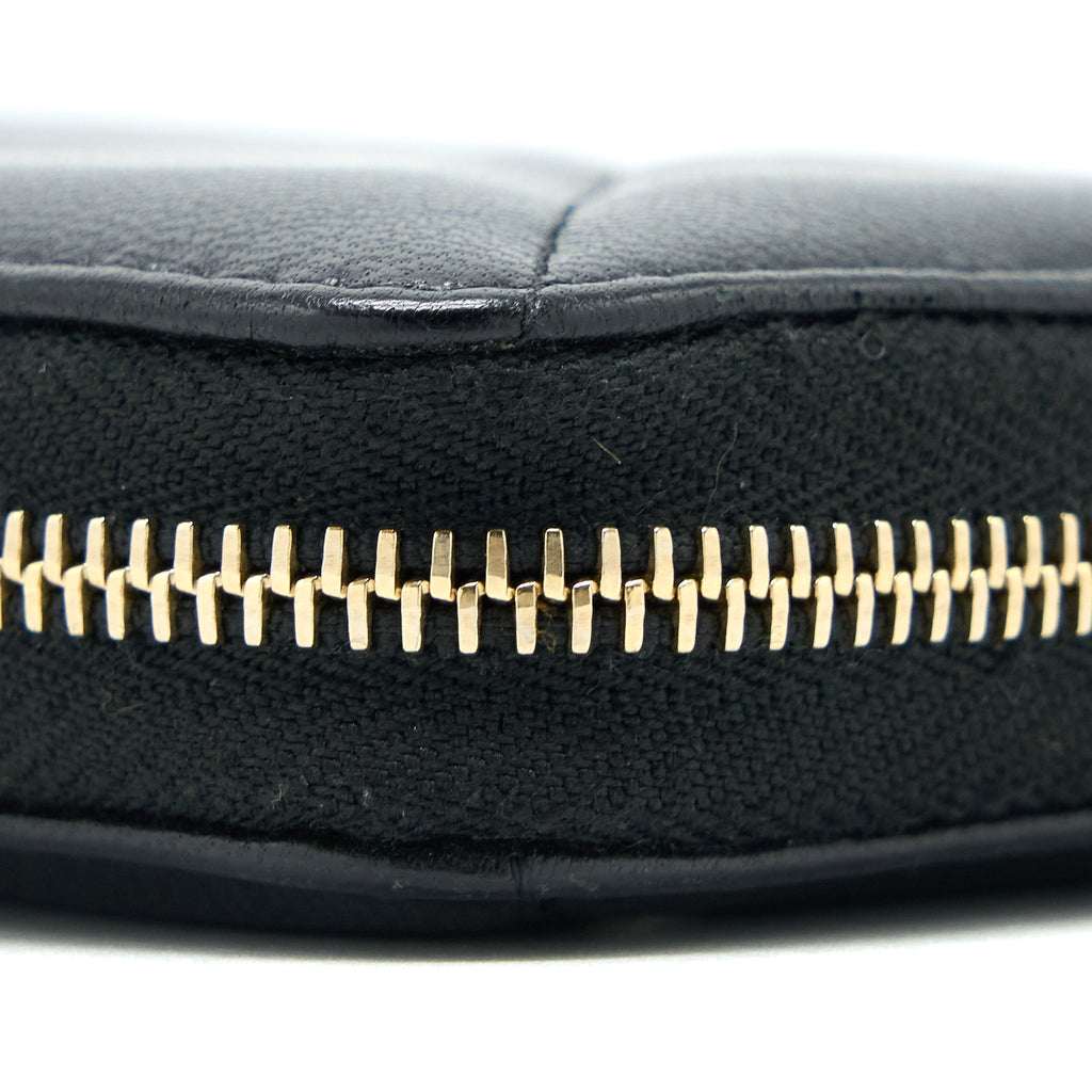 Chanel 19 Zip Wallet Goatskin Black