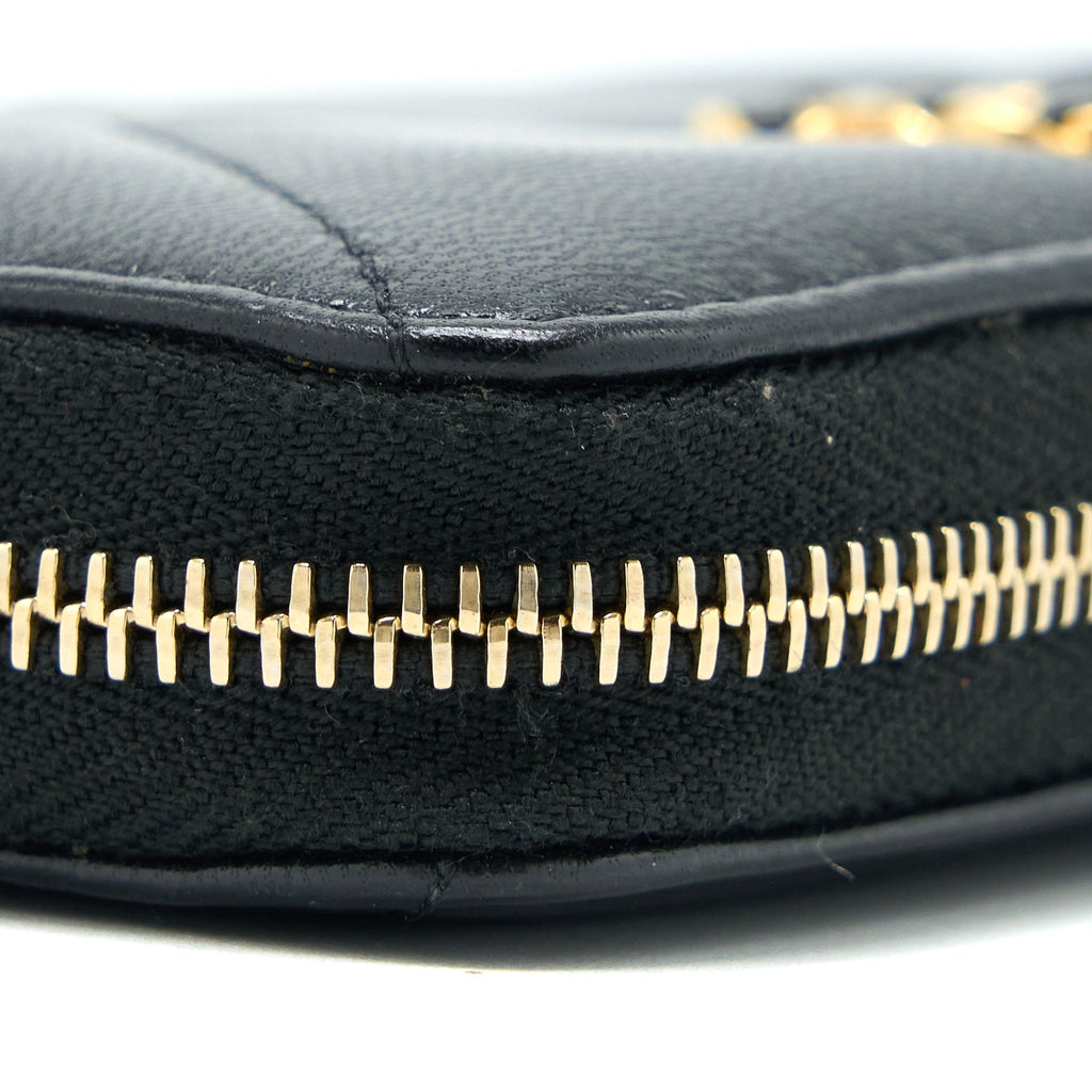 Chanel 19 Zip Wallet Goatskin Black