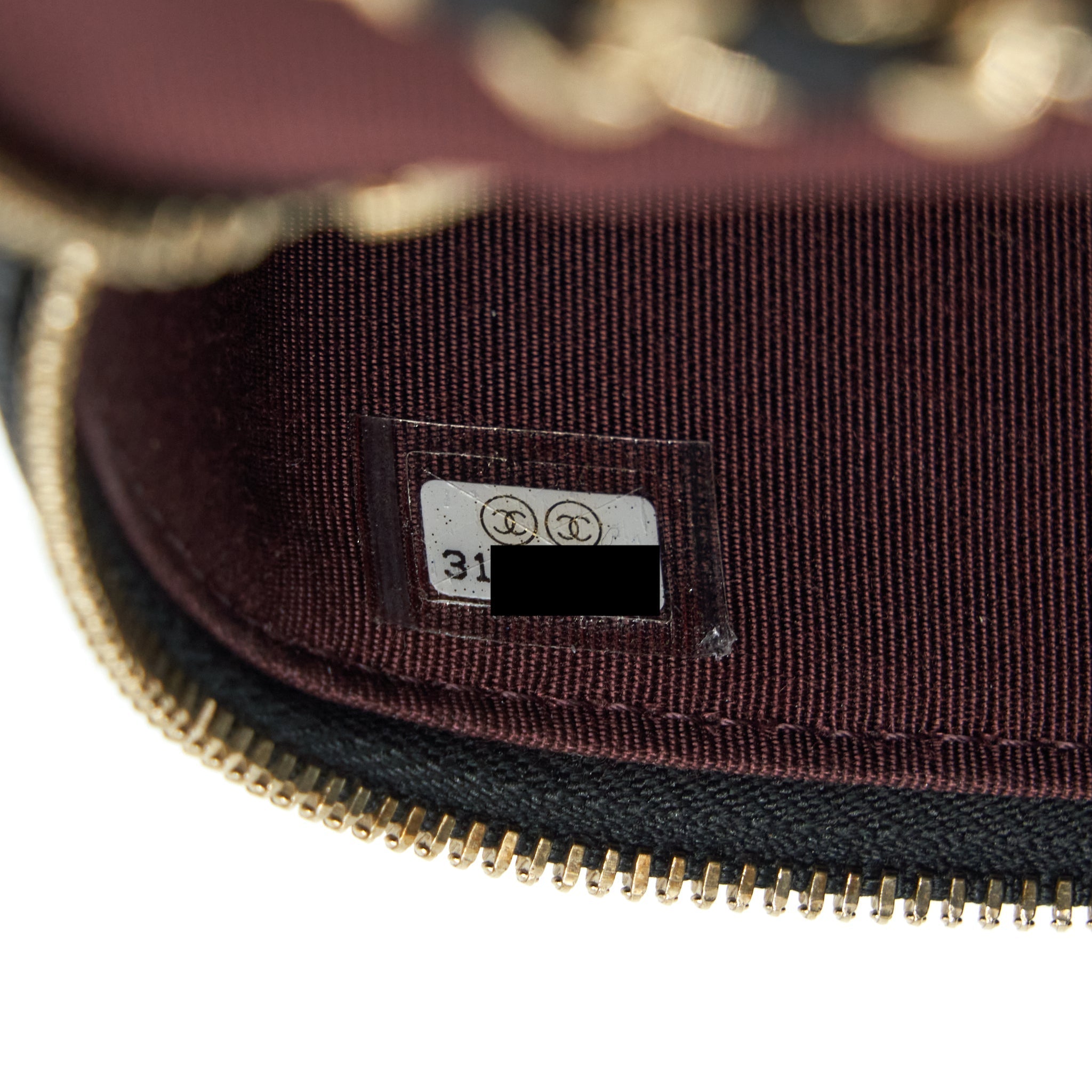Chanel Mini Vanity With Chain Caviar Black L