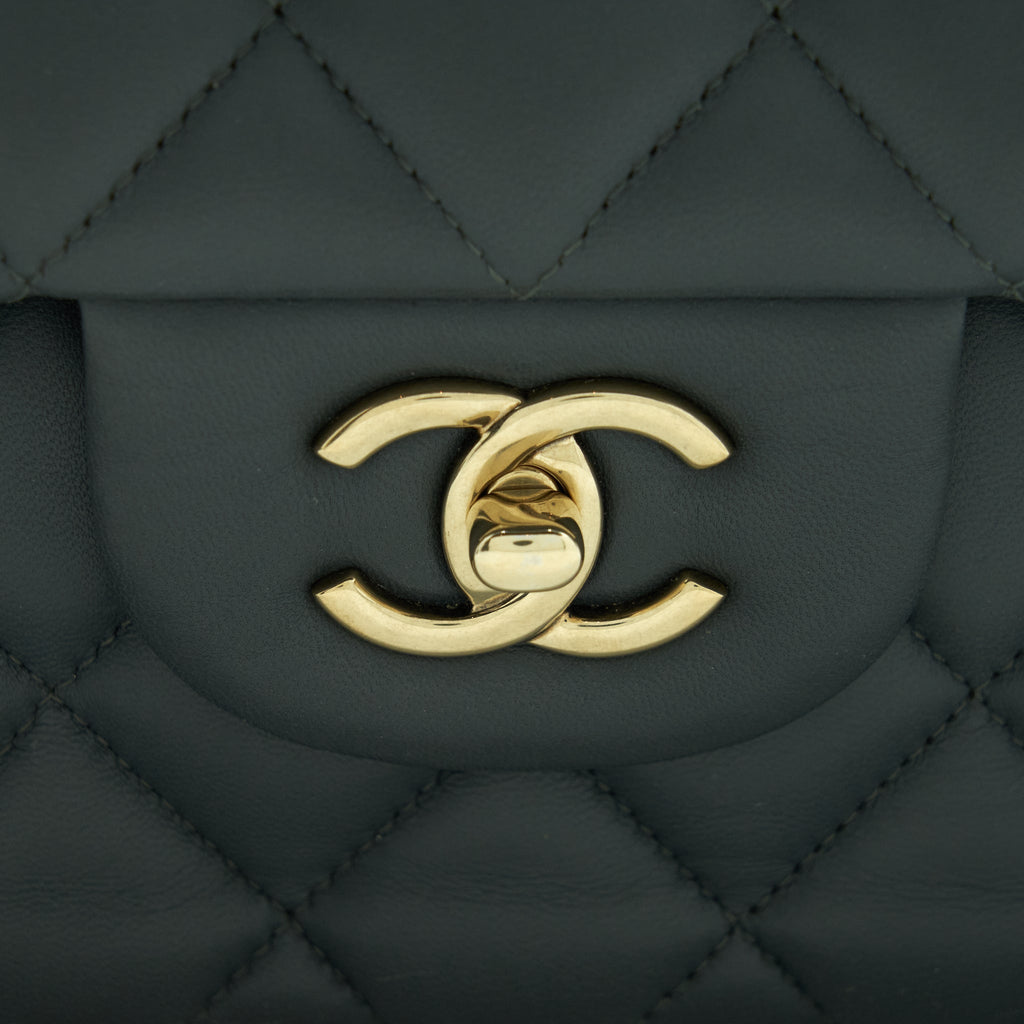 Chanel Jumbo Classic Double Flap Bag Lambskin Grey