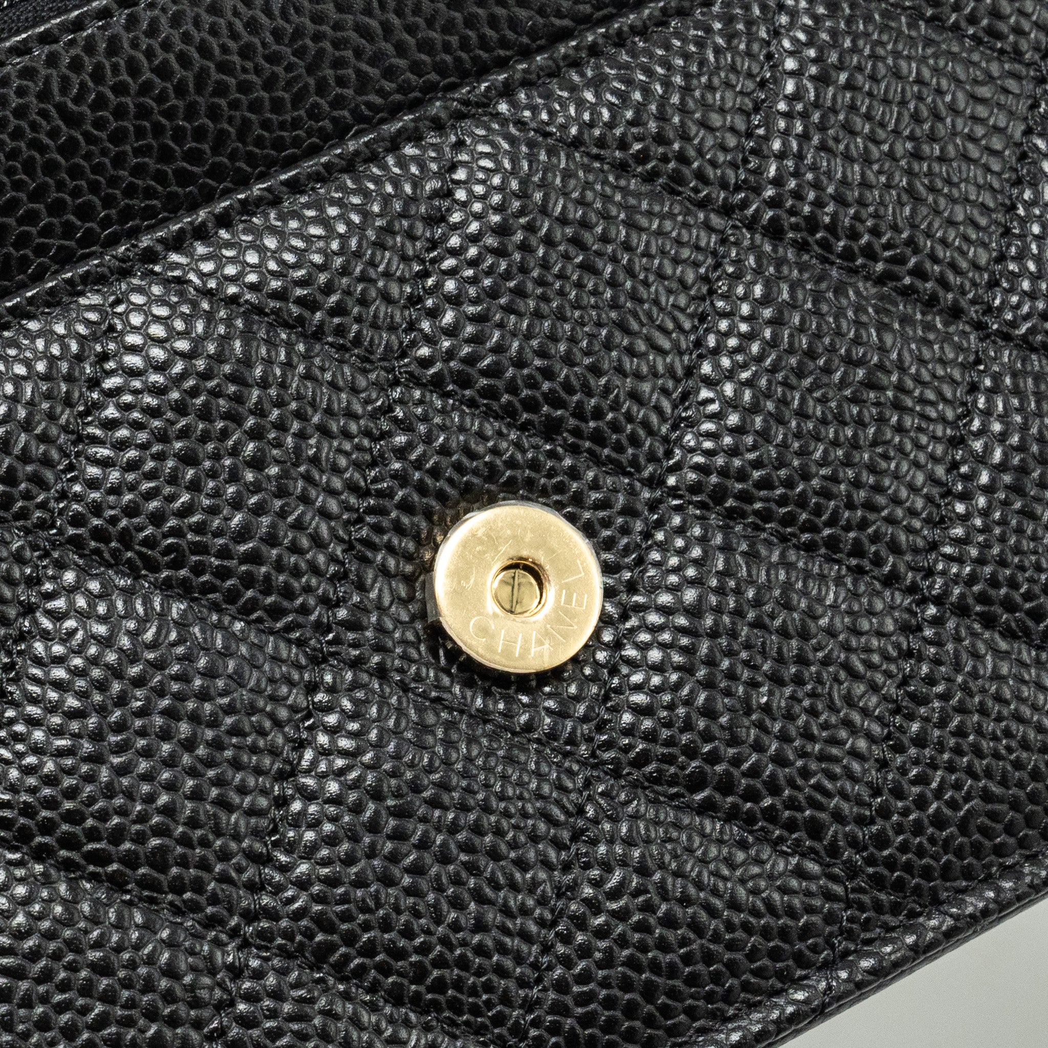 Chanel Classic Wallet on Chain Caviar Black  (Microchip)