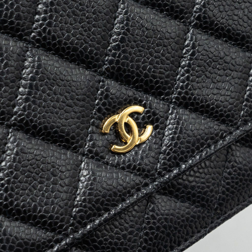 Chanel Classic Wallet On Chain Caviar Black