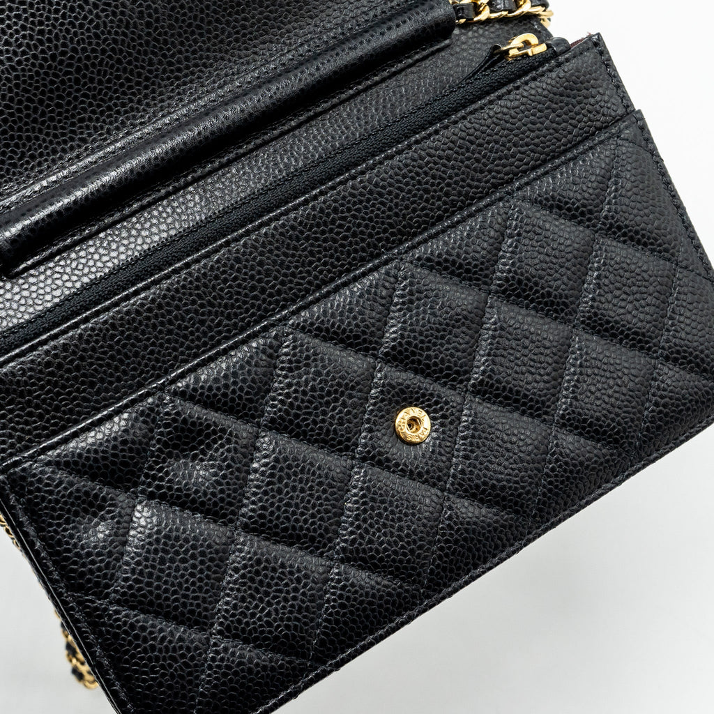 Chanel Classic Wallet On Chain Caviar Black