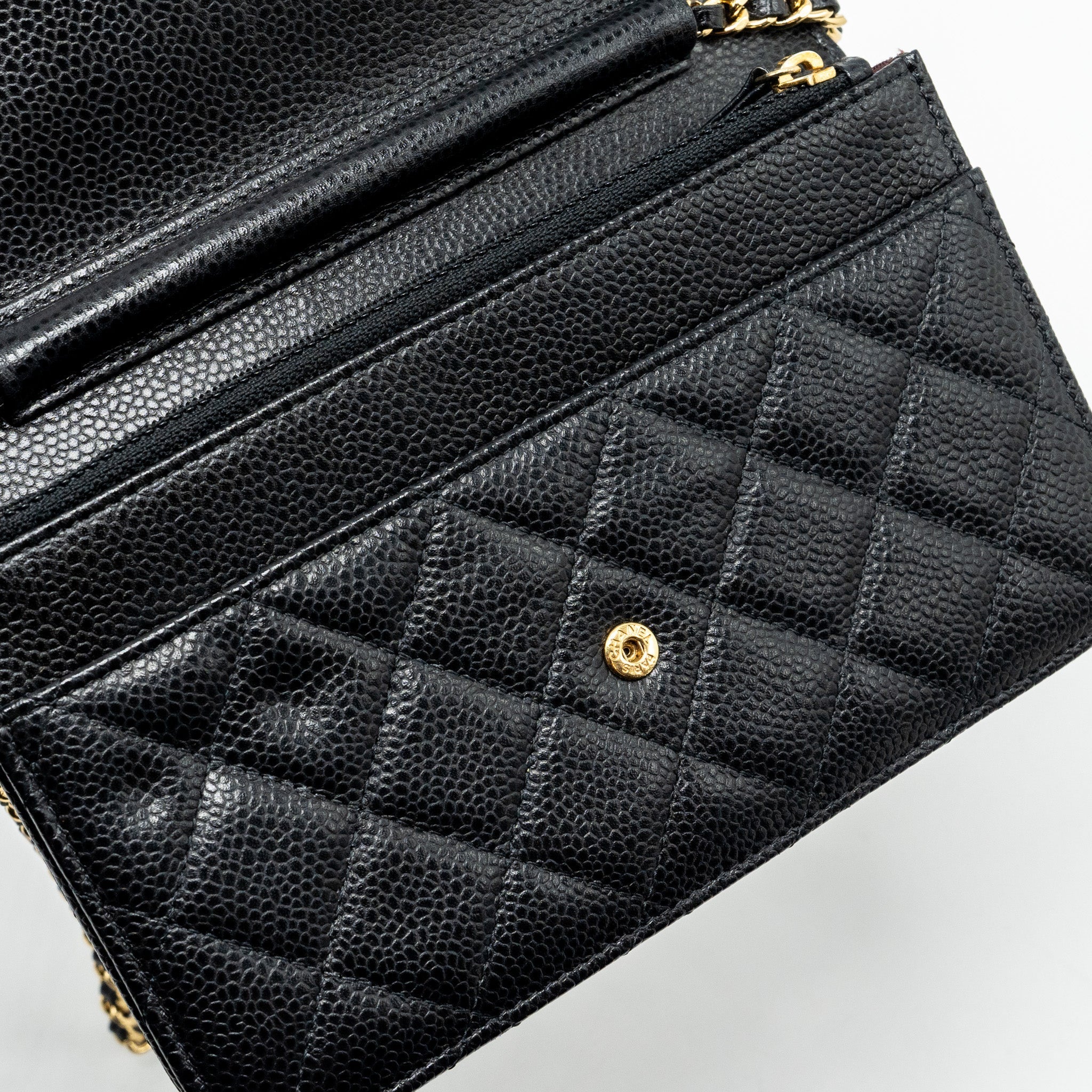 Chanel Classic Wallet On Chain Caviar Black