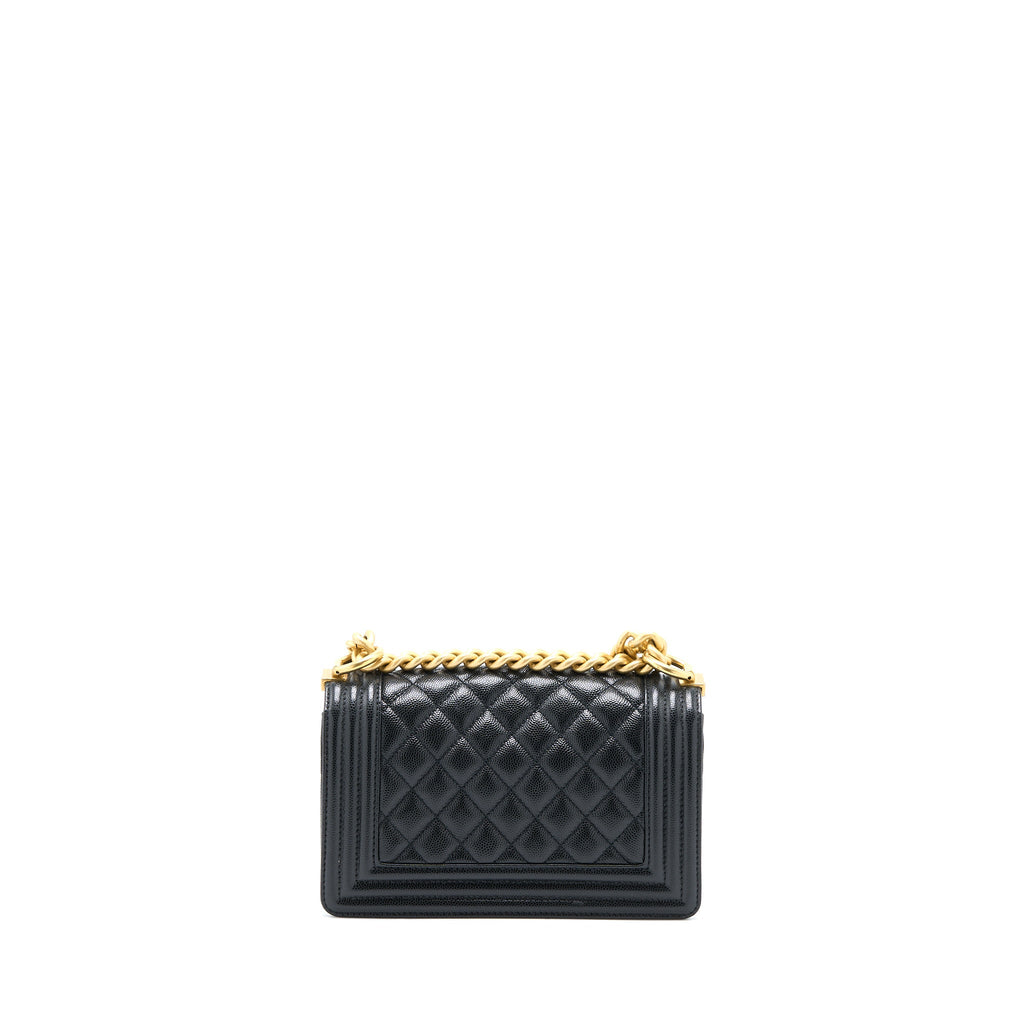 Chanel Small Boy Bag Caviar Black