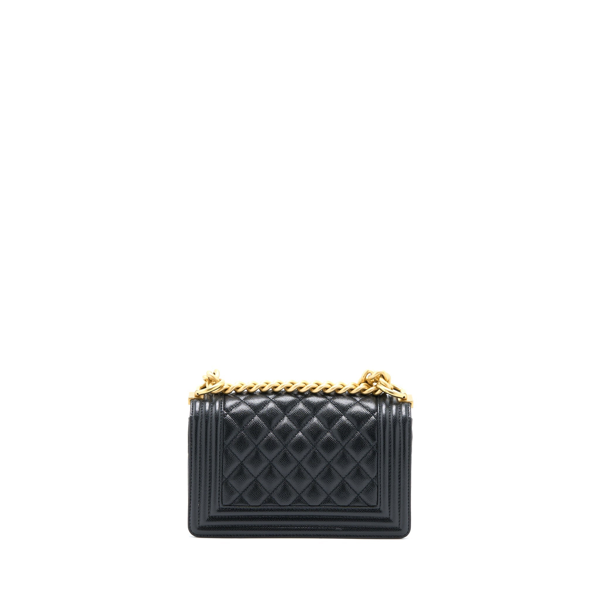 Chanel Small Boy Bag Caviar Black