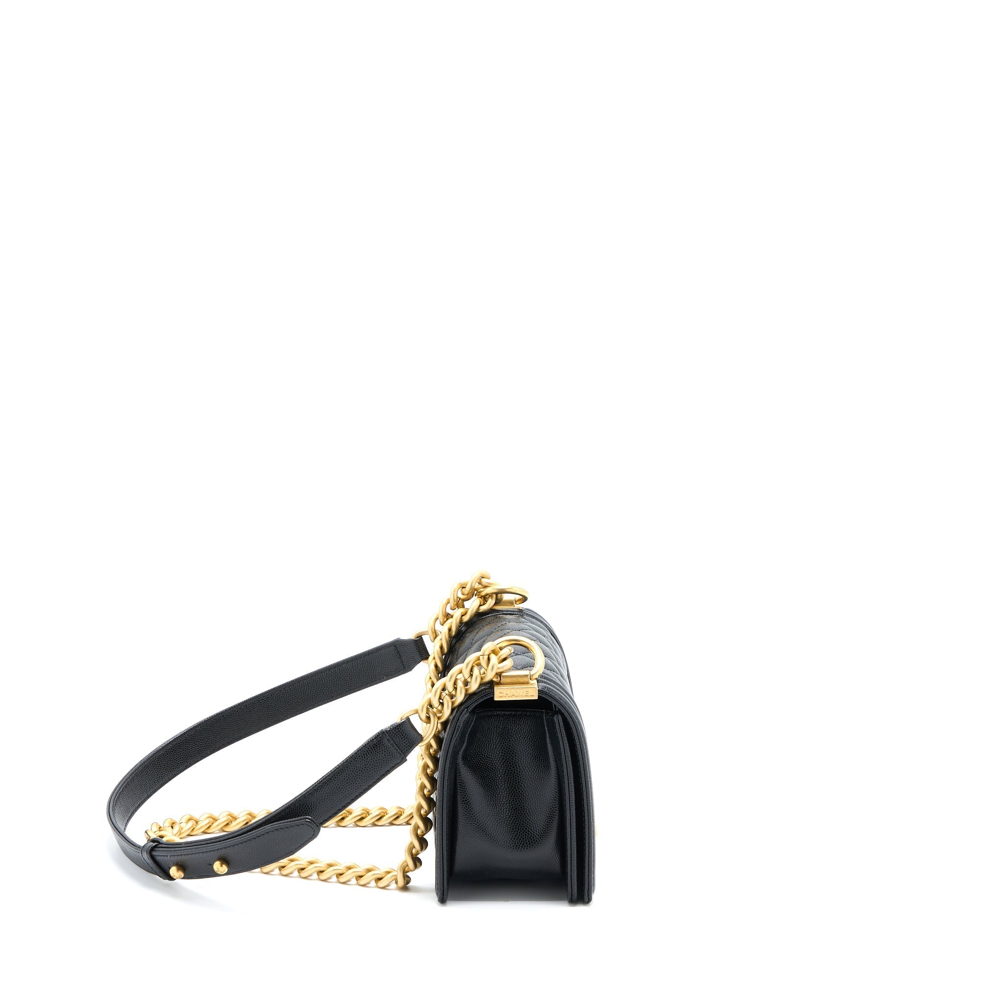 Chanel Small Boy Bag Caviar Black