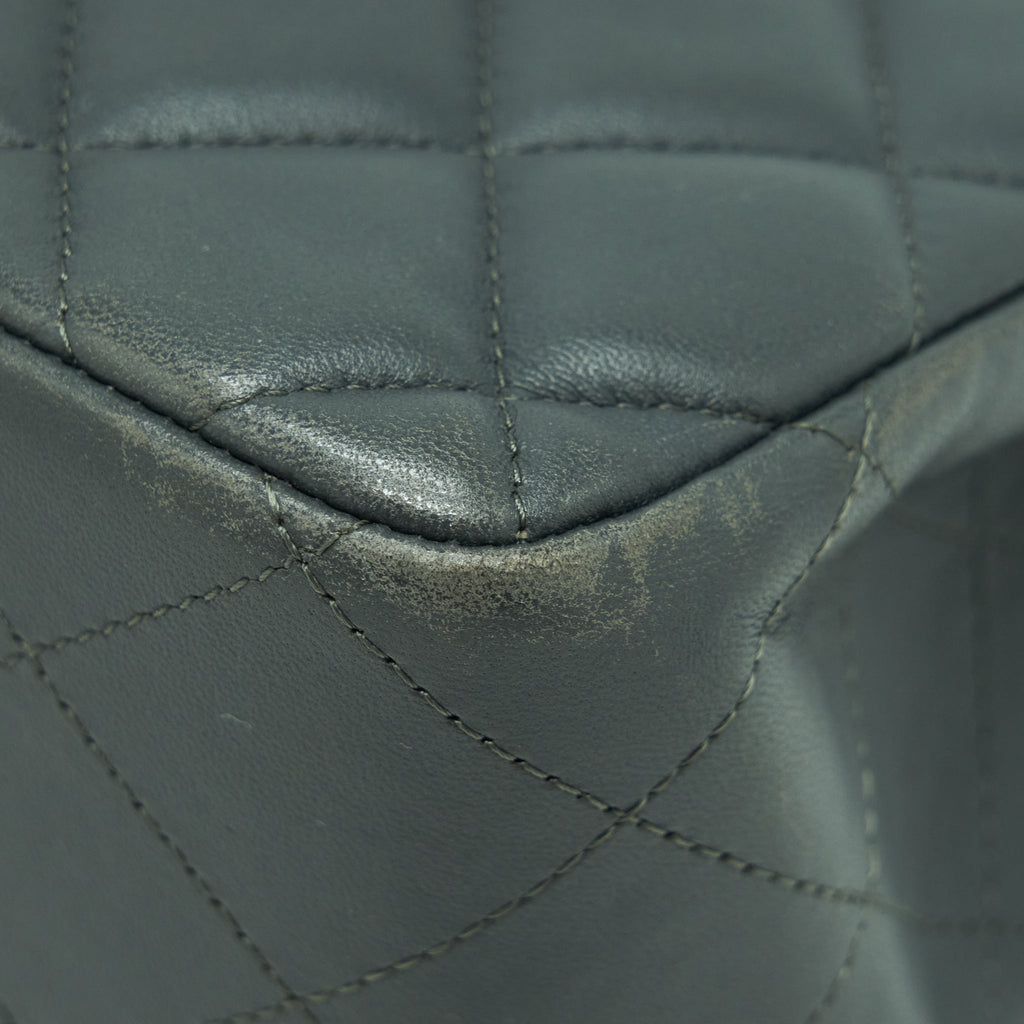 Chanel Jumbo Classic Double Flap Bag Lambskin Grey