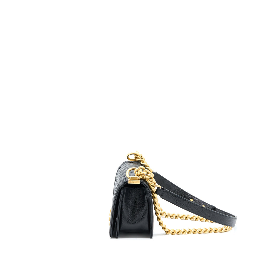 Chanel Small Boy Bag Caviar Black