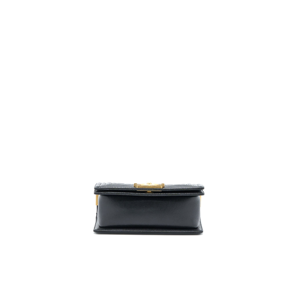 Chanel Small Boy Bag Caviar Black