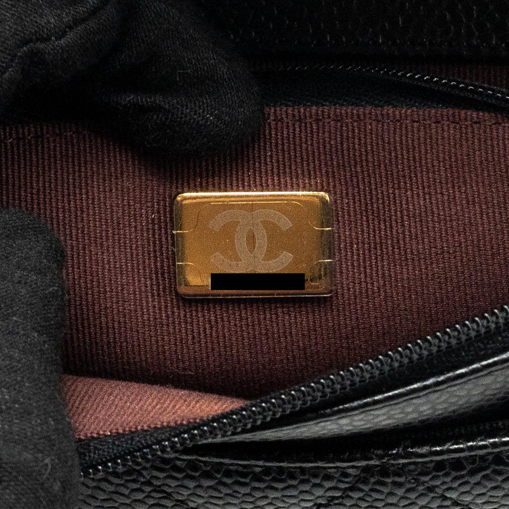 Chanel Classic Wallet on Chain Caviar Black  (Microchip)