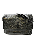 YVES SAINT LAURENT Niki Medium Leather Shoulder Bag Black