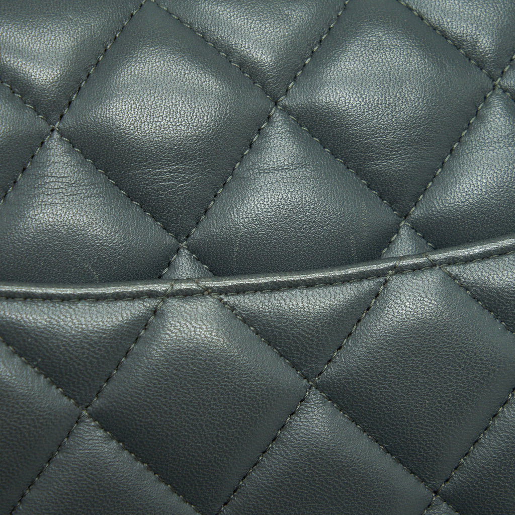 Chanel Jumbo Classic Double Flap Bag Lambskin Grey