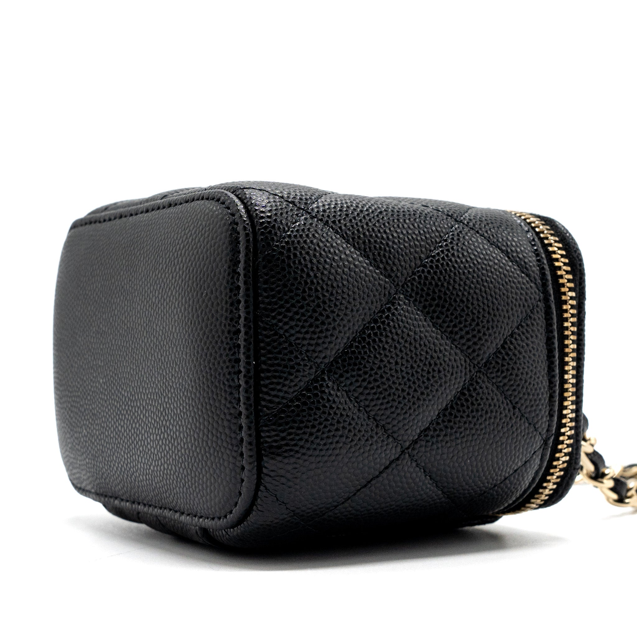 Chanel Mini Vanity Case Caviar Black L