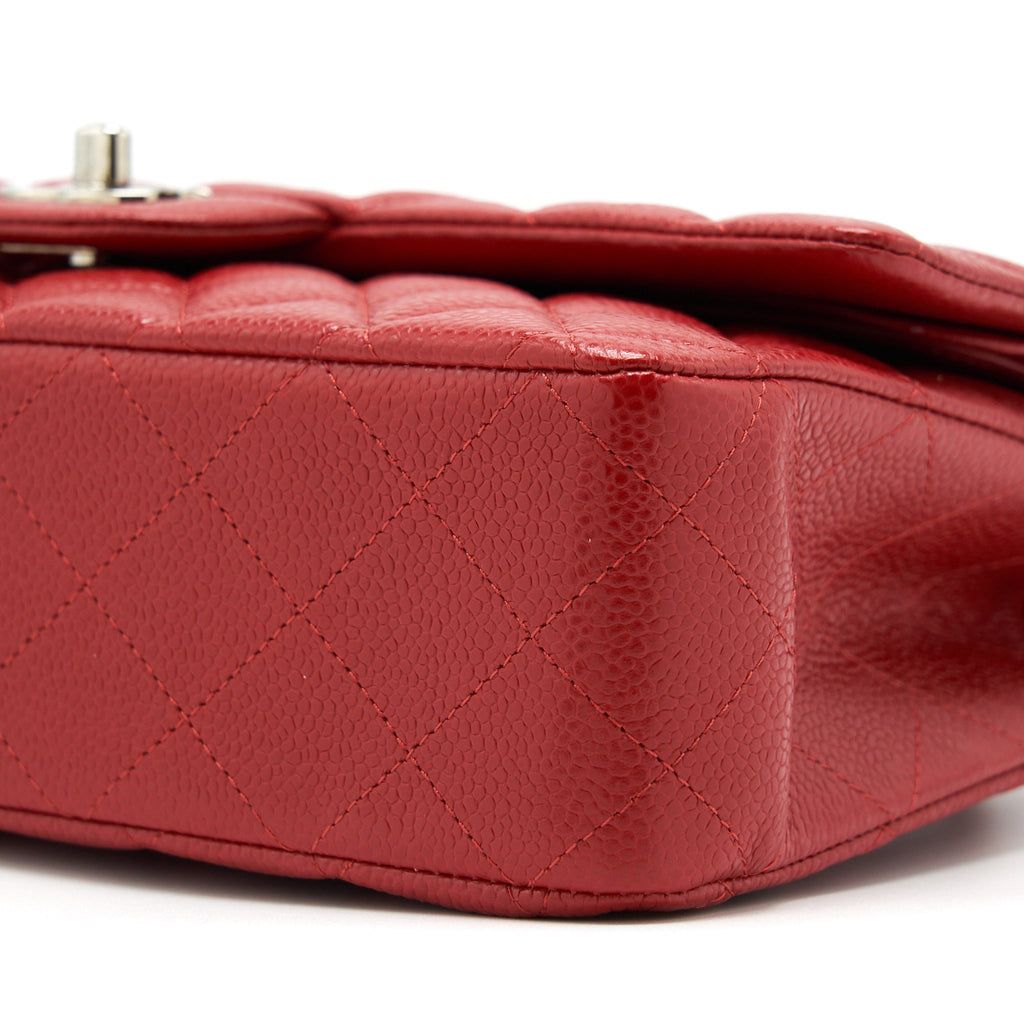 Chanel Classic Double Flap Bag Caviar Red