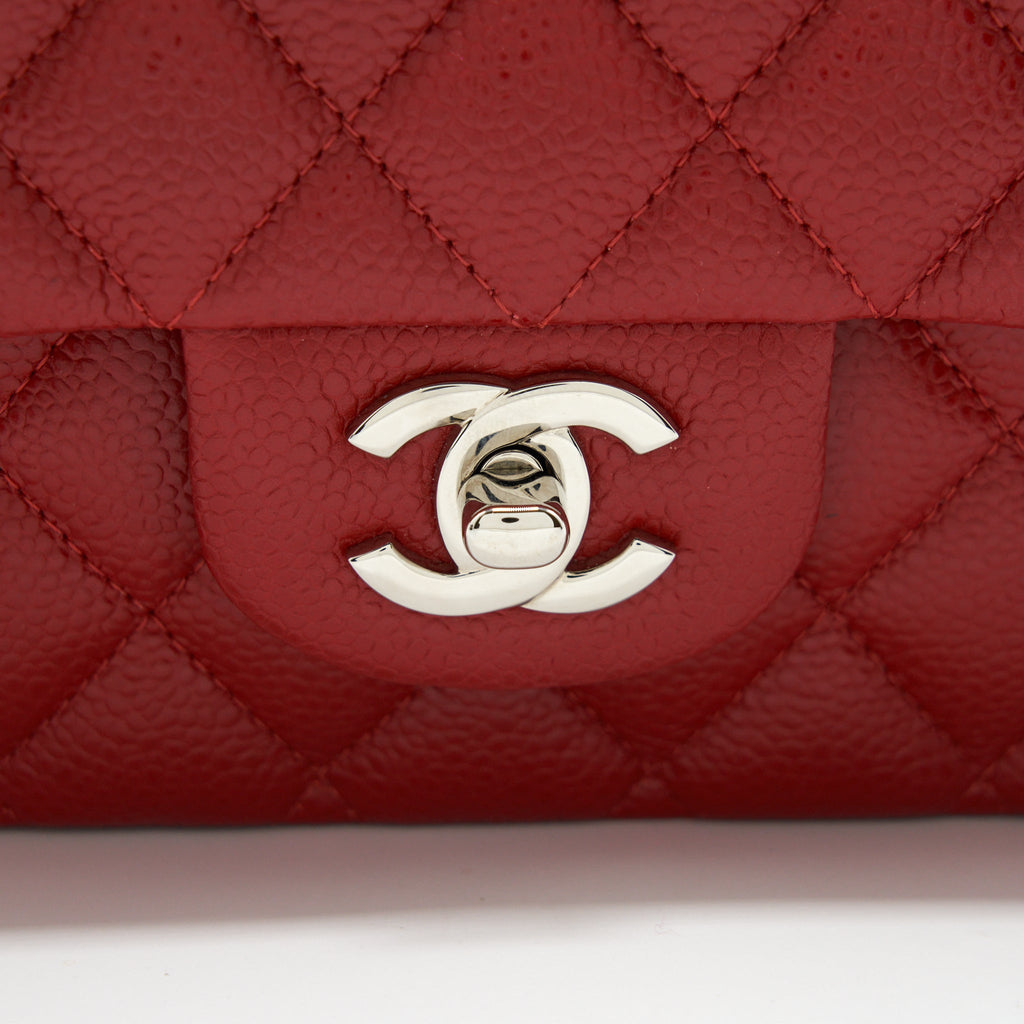 Chanel Classic Double Flap Bag Caviar Red