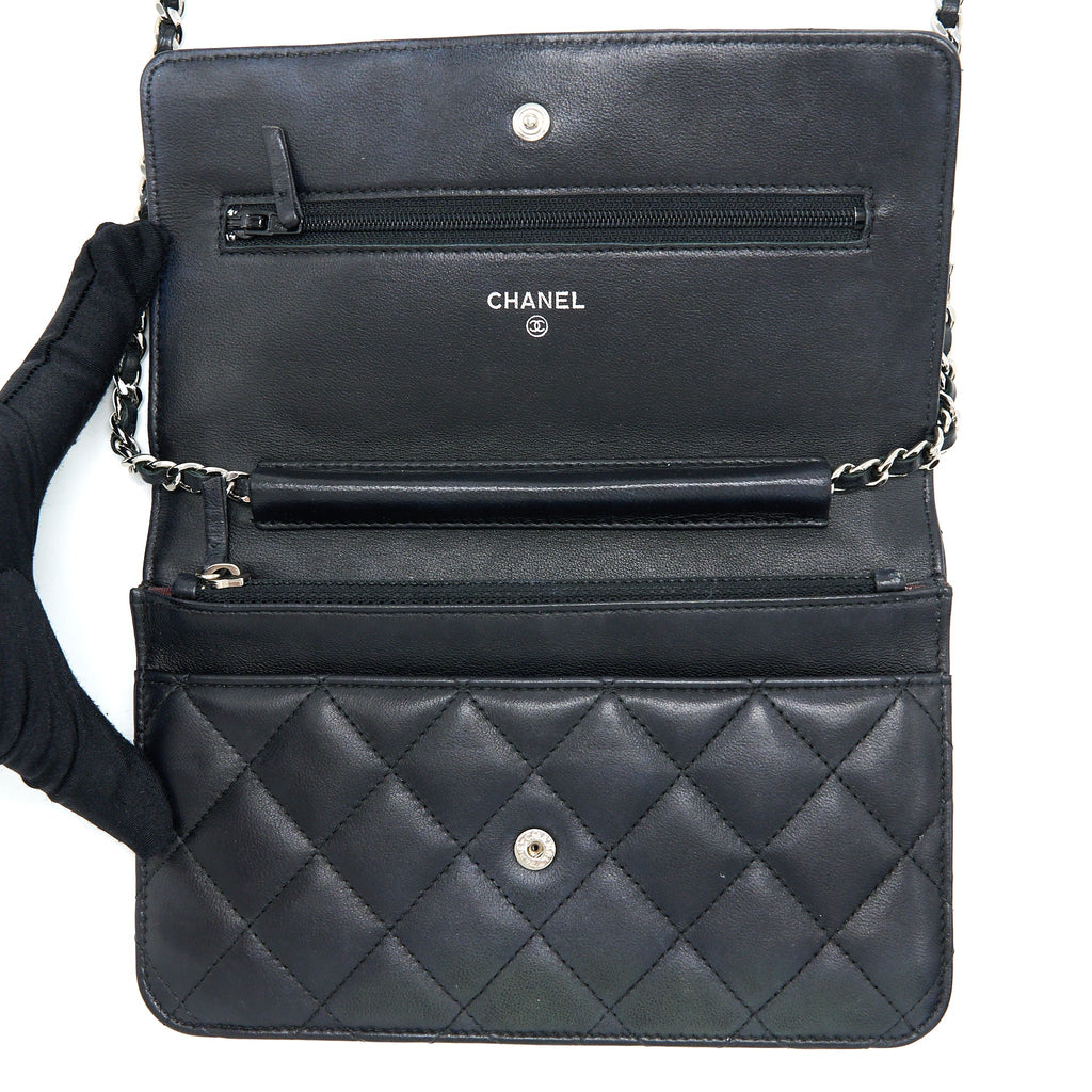Chanel Classic Wallet On Chain Lambskin Black