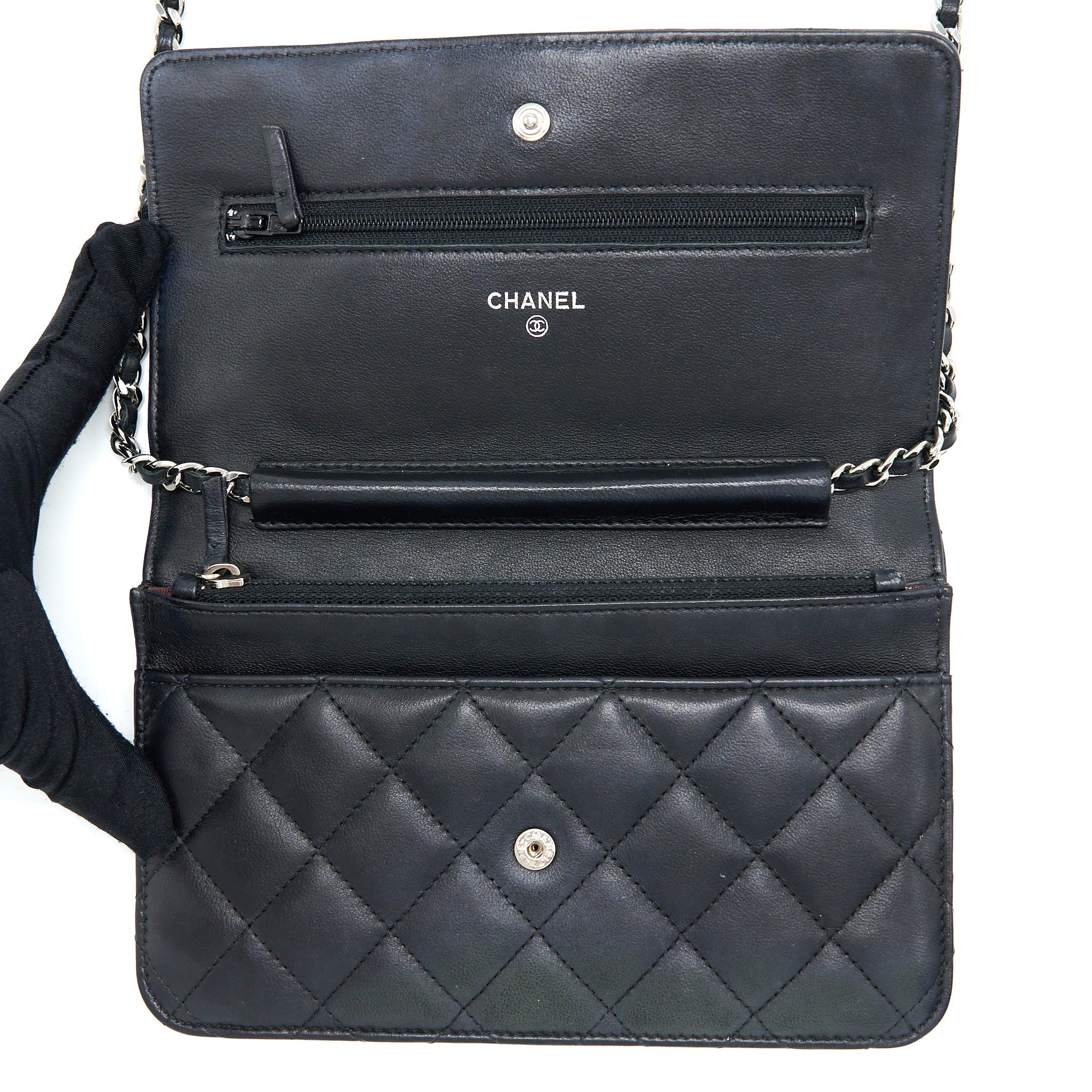 Chanel Classic Wallet On Chain Lambskin Black