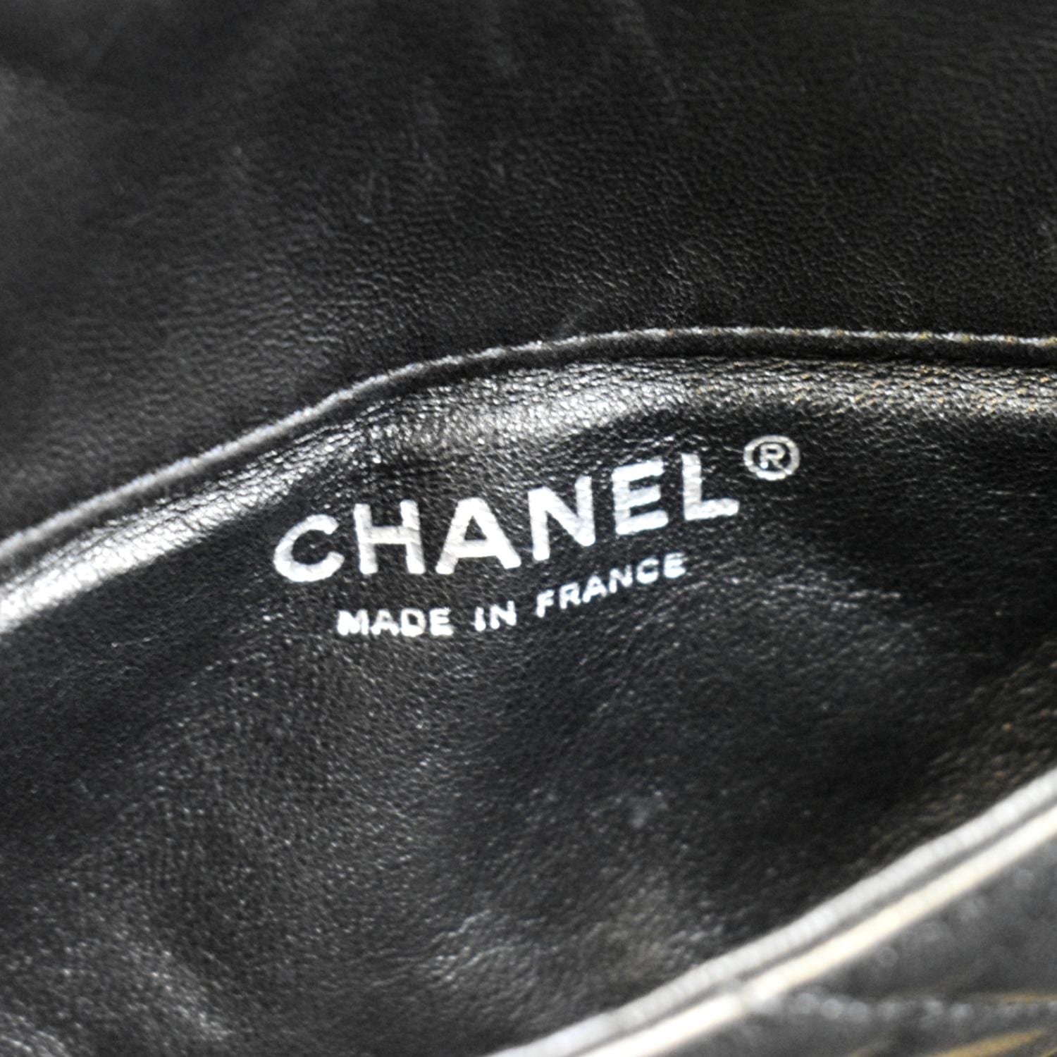 CHANEL Classic Flap with Zip Pocket Quilted Leather Satchel Shoulder Bag Black