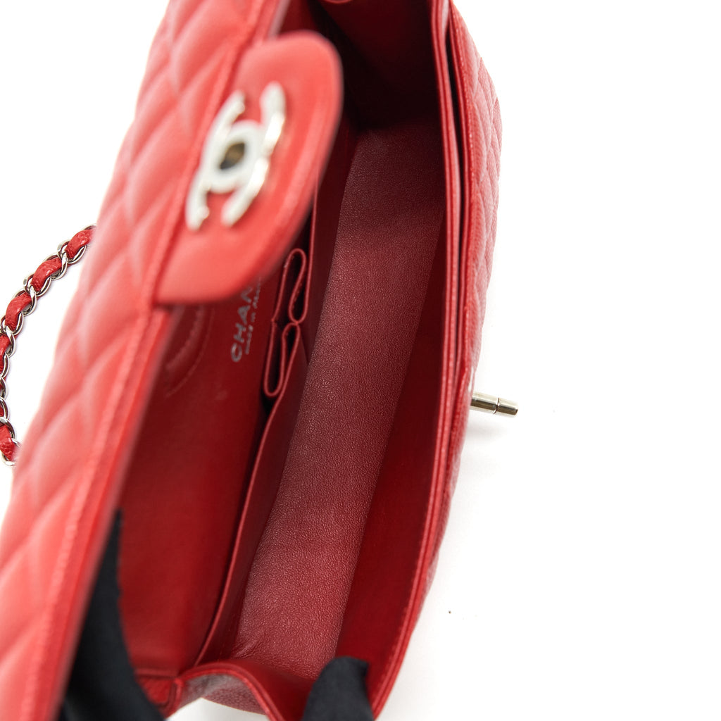 Chanel Classic Double Flap Bag Caviar Red