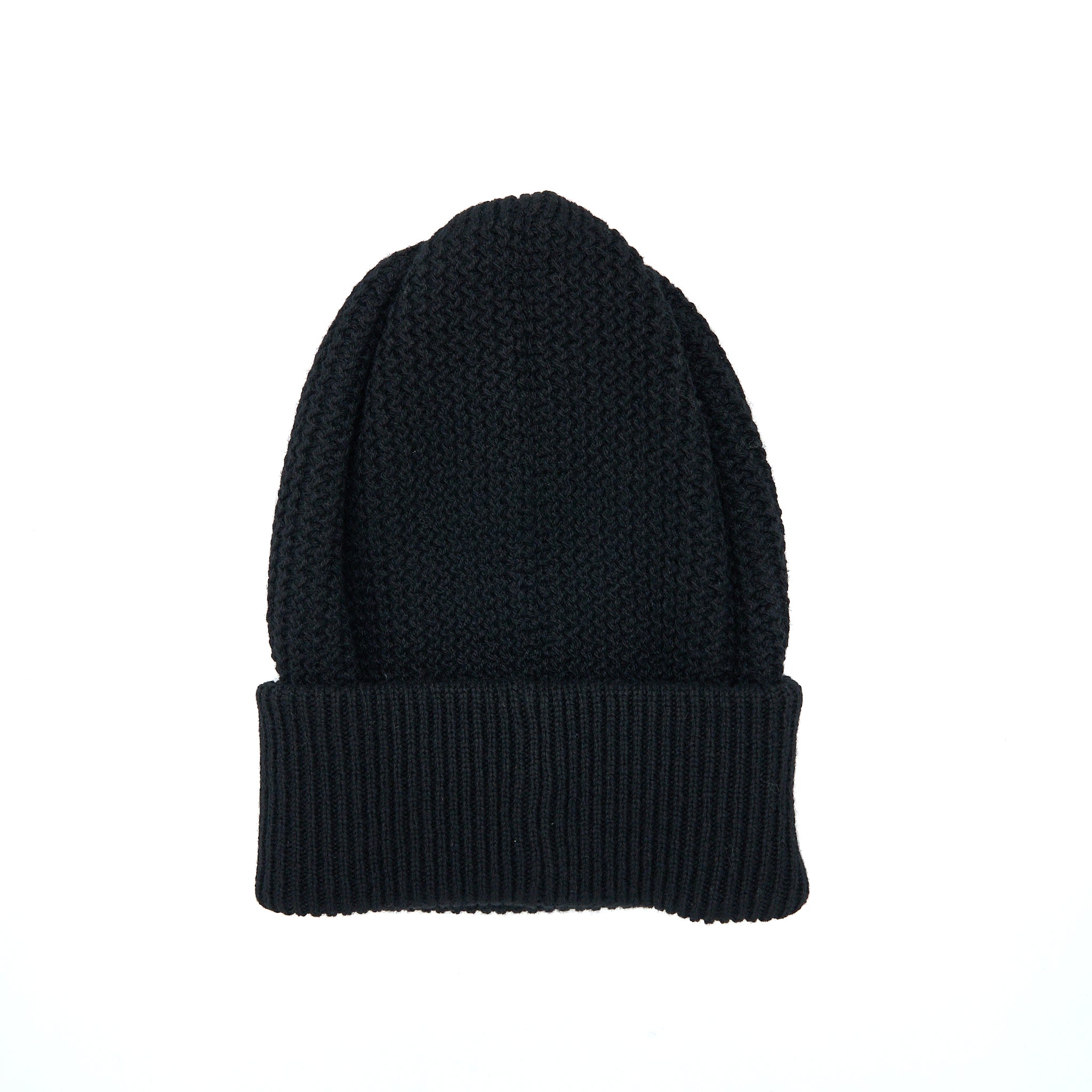 Chanel Cashmere Beanie Black With Gold Letters