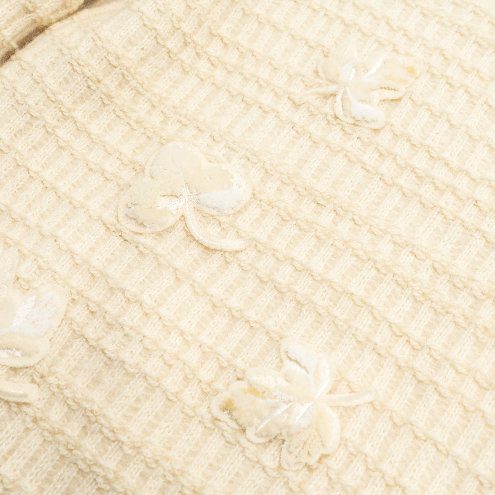 Chanel Size 40 18B Coco Neige Lucky Charms Knitted Sweater Cashmere/Wool Ecru
