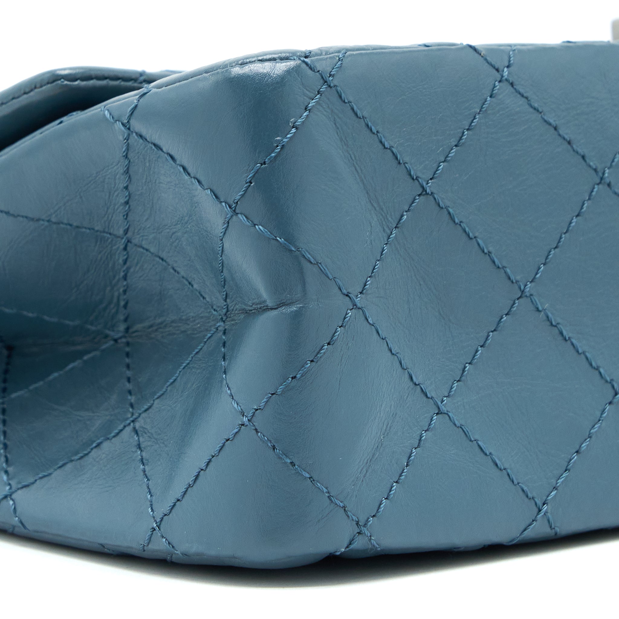 Chanel 2.55 226 Reissue Flap Bag Calfskin Blue Grey