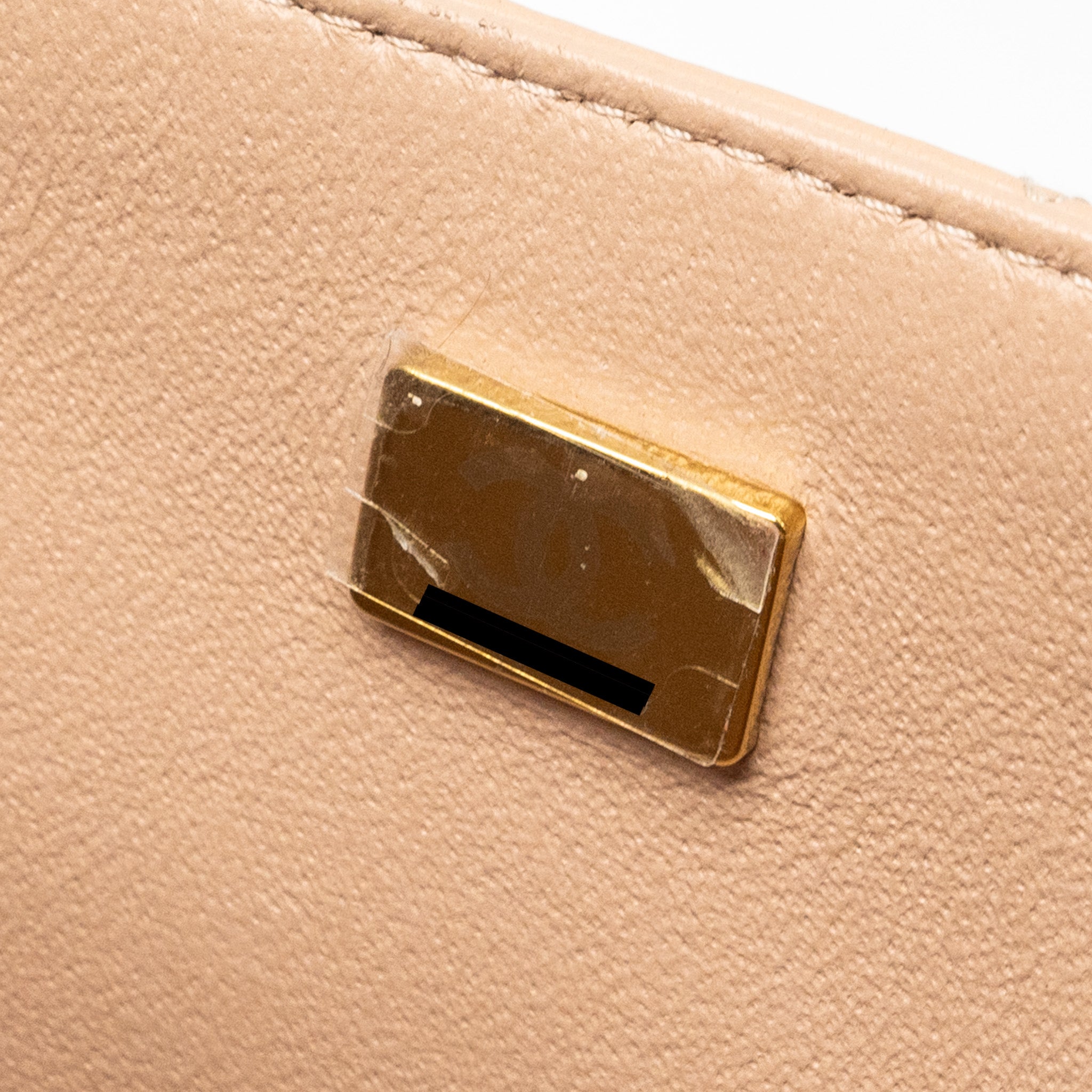 Chanel Mini Rectangular Flap Bag Lambskin Light Beige L (microchip)