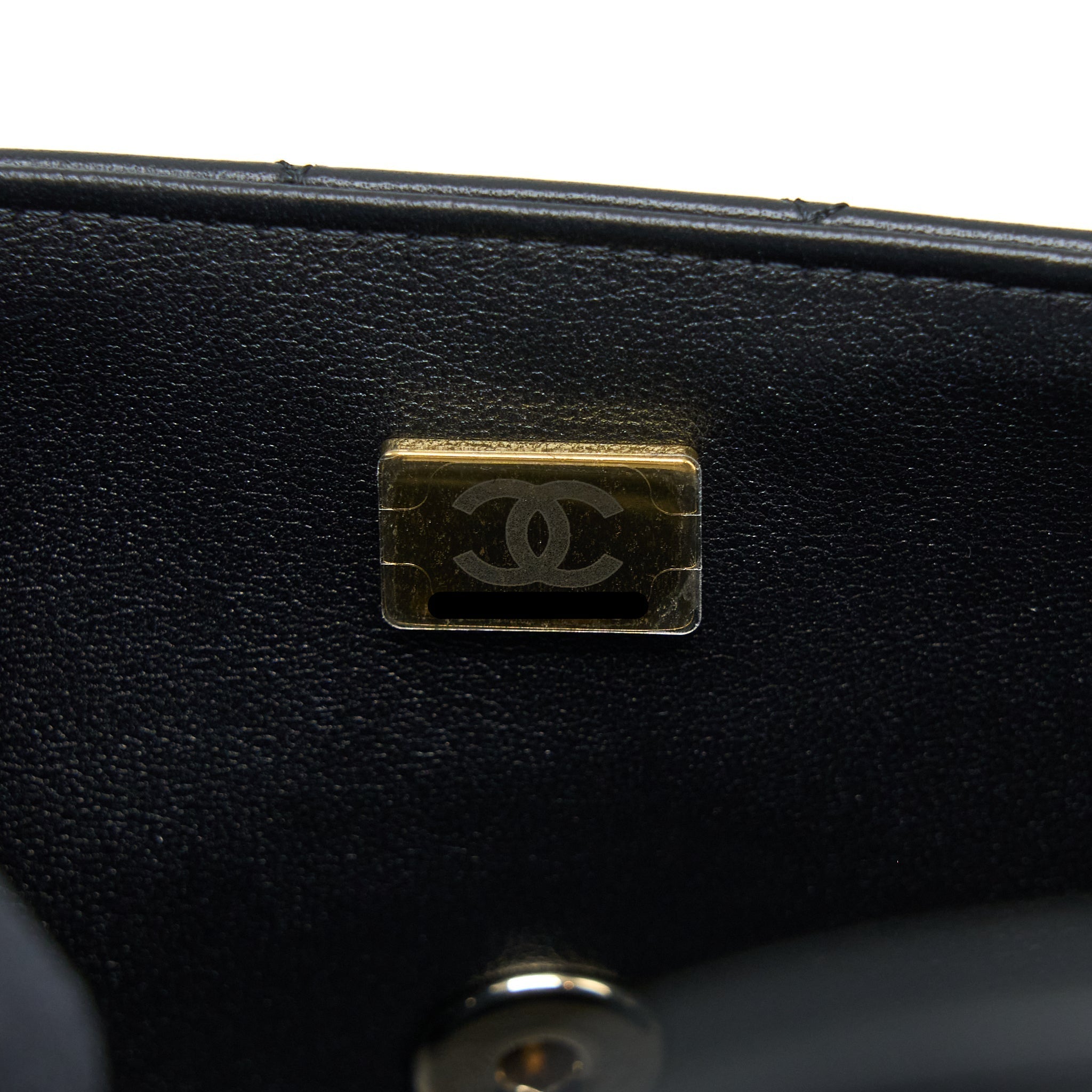 Chanel Classic Mini Rectangular Flap Bag Lambskin Black L (Microchip)