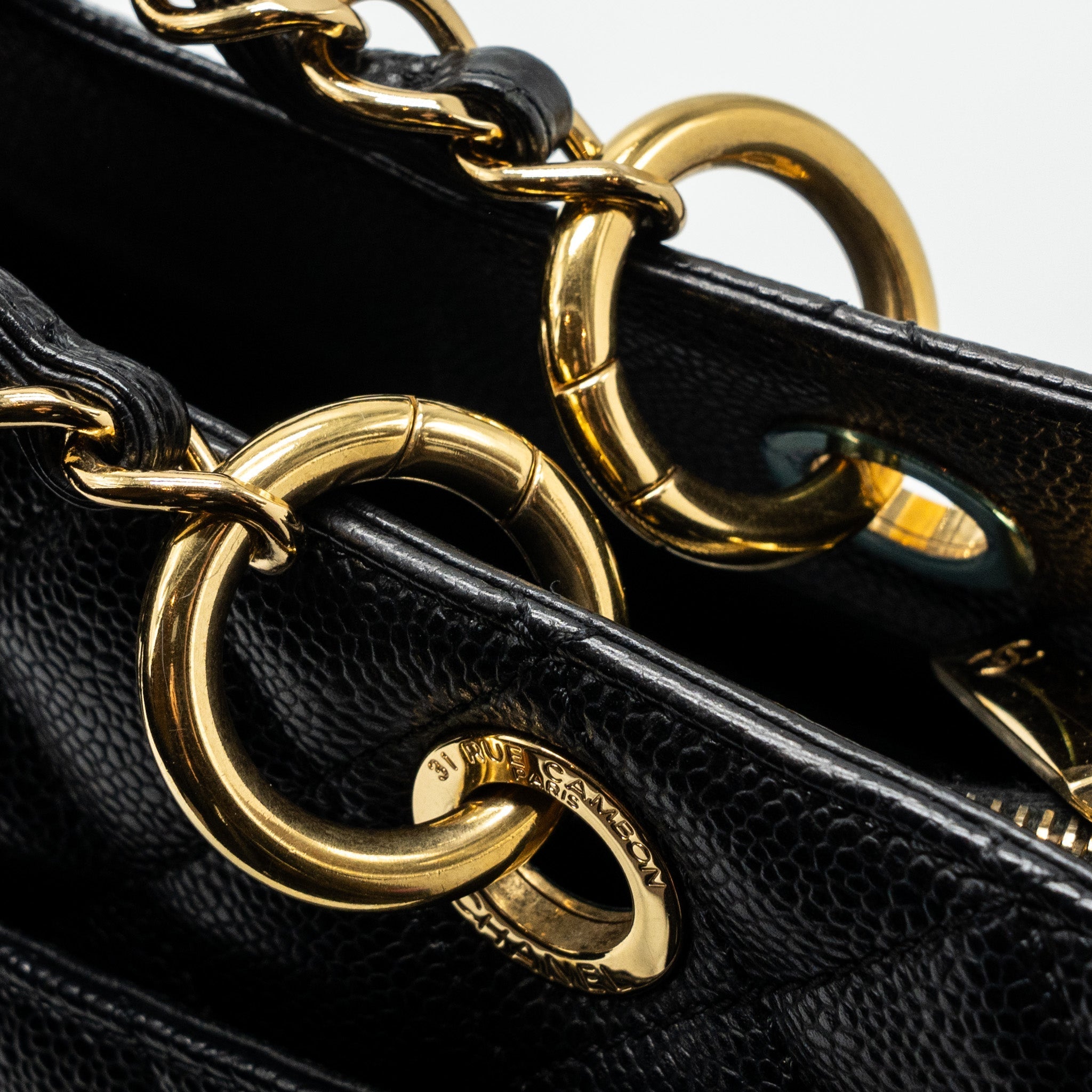 Chanel Grand Shopping Tote Caviar Black