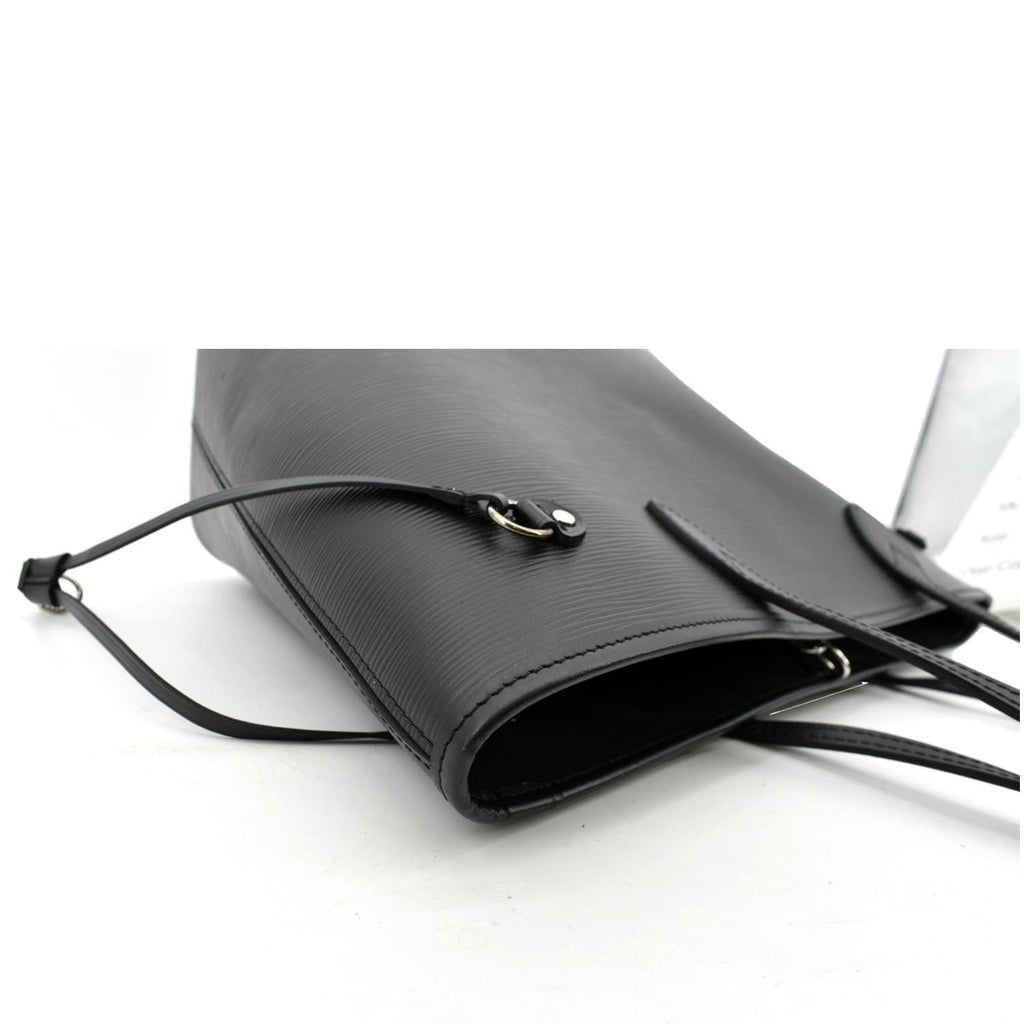 LOUIS VUITTON Neverfull Epi Leather Tote Shoulder Bag Black