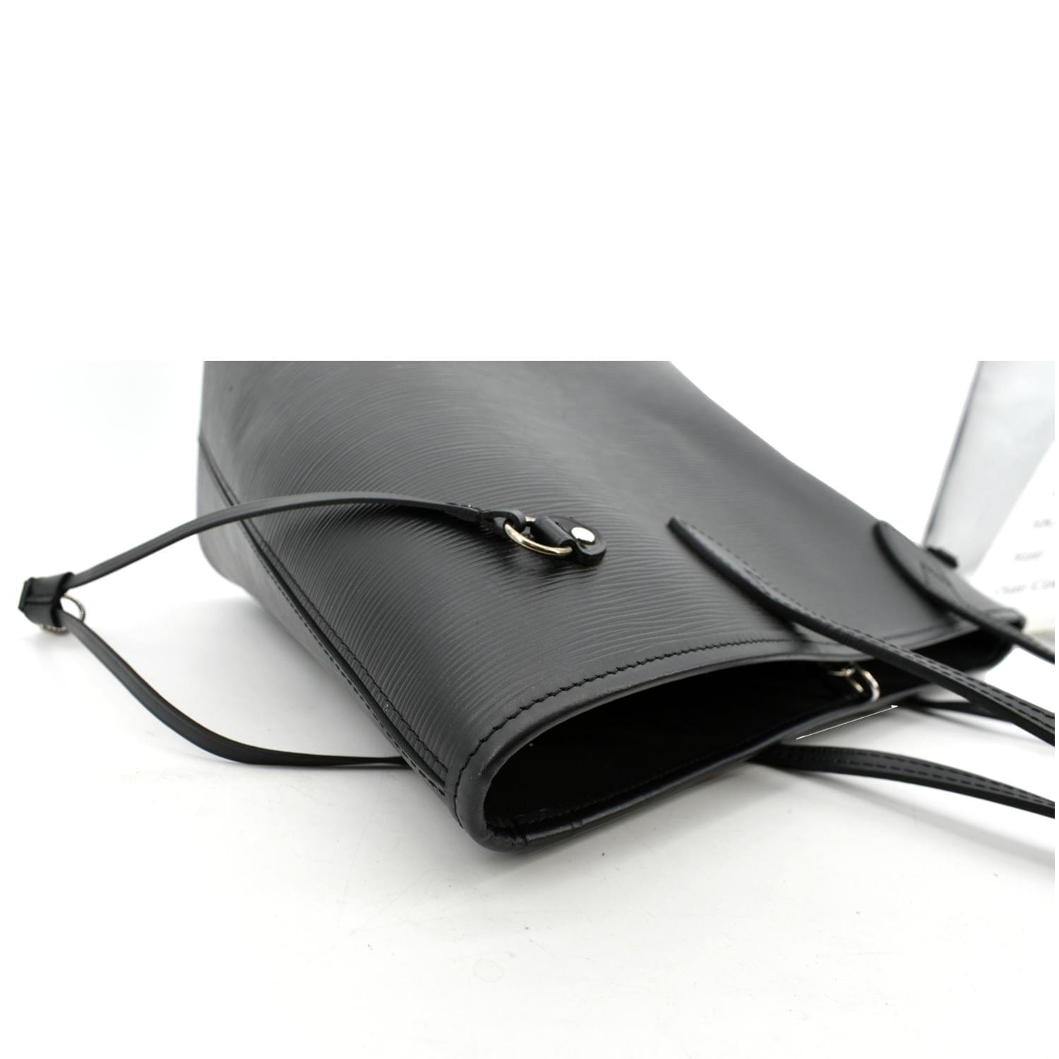 LOUIS VUITTON Neverfull Epi Leather Tote Shoulder Bag Black