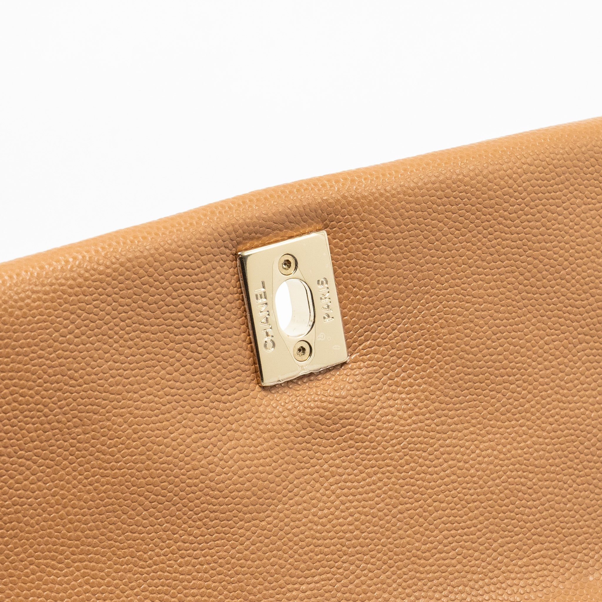 Chanel 21P Small Coco Handle Caviar Caramel L