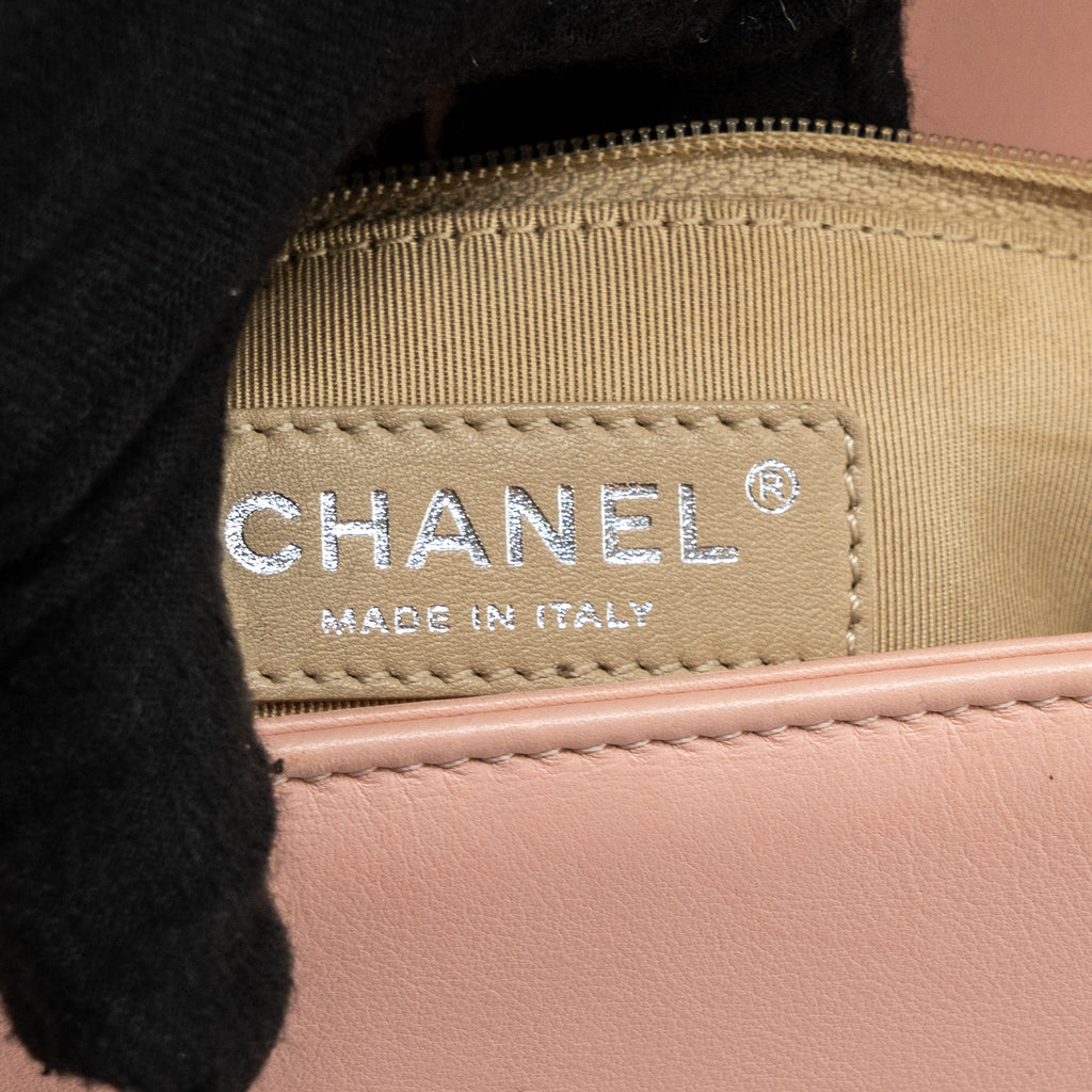 Chanel New Medium Boy Bag Patent Pink