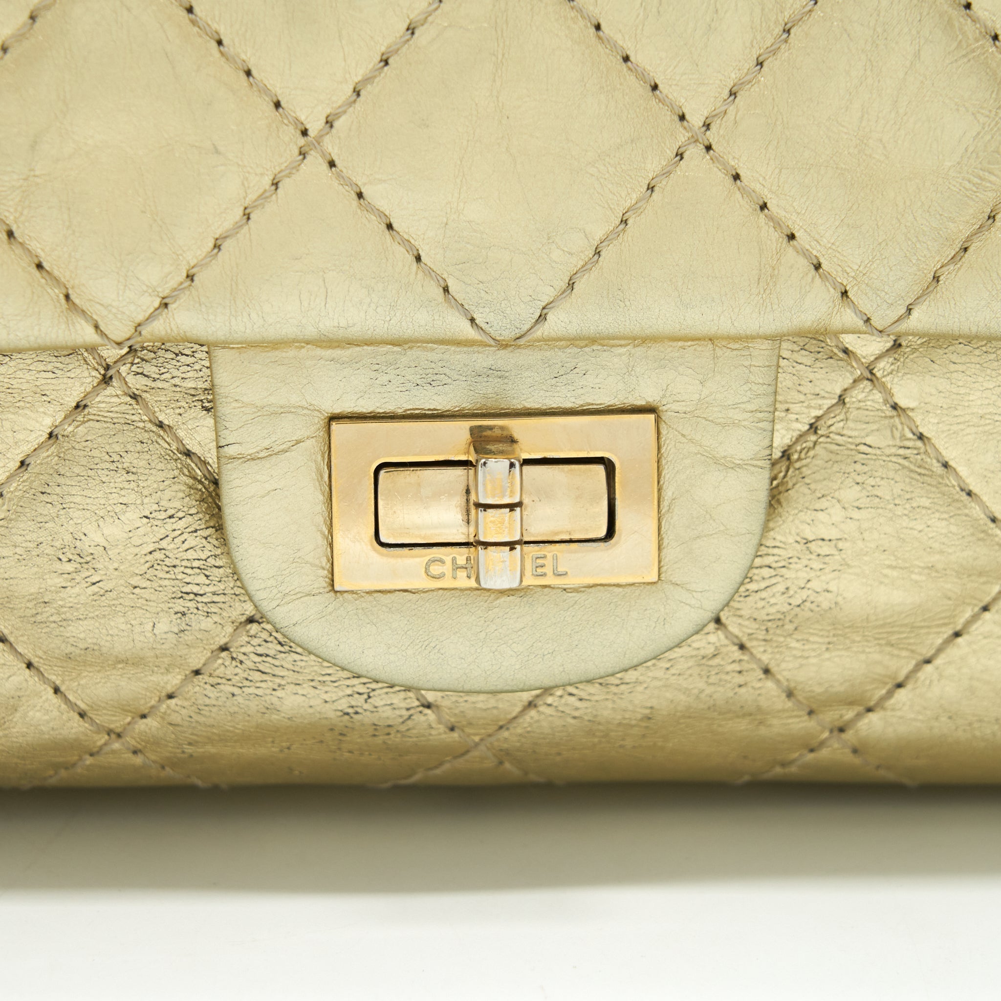 Chanel 2.55 Reissue 226 Double Flap Bag Gold
