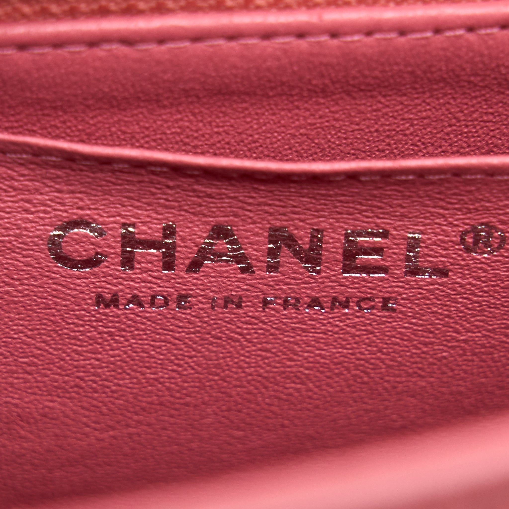 Chanel Mini Rectangular Flap Bag Lambskin Pink