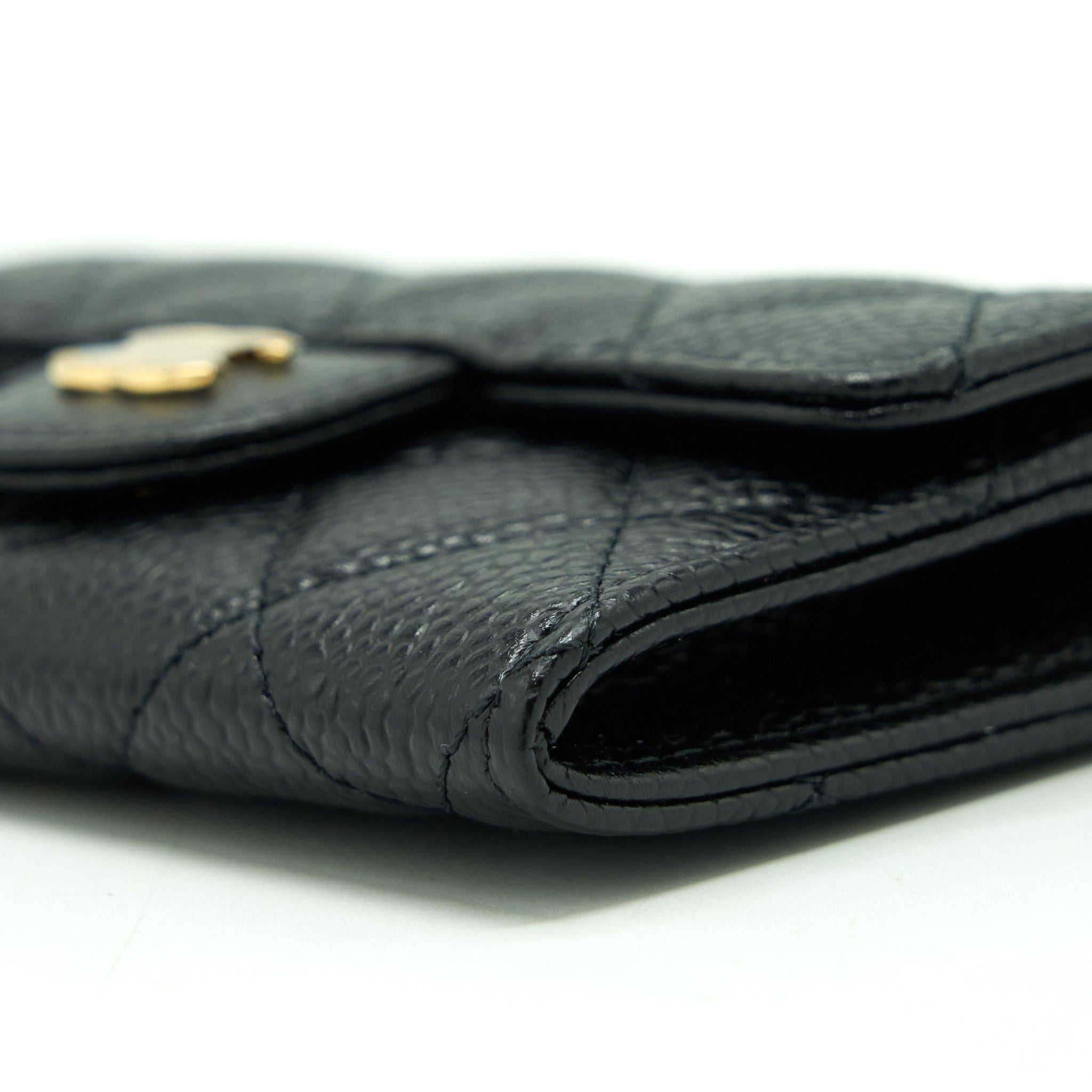 Chanel Classic Flap Card Holder Caviar Black
