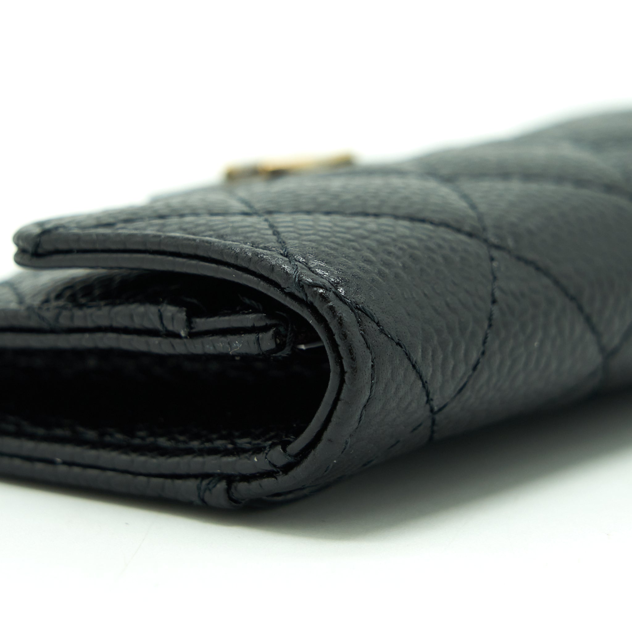 Chanel Classic Flap Card Holder Caviar Black