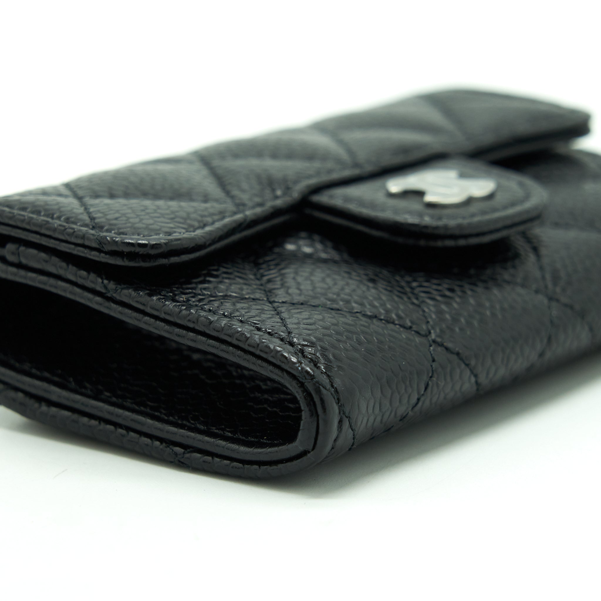Chanel Classic Flap Card Holder Caviar Black