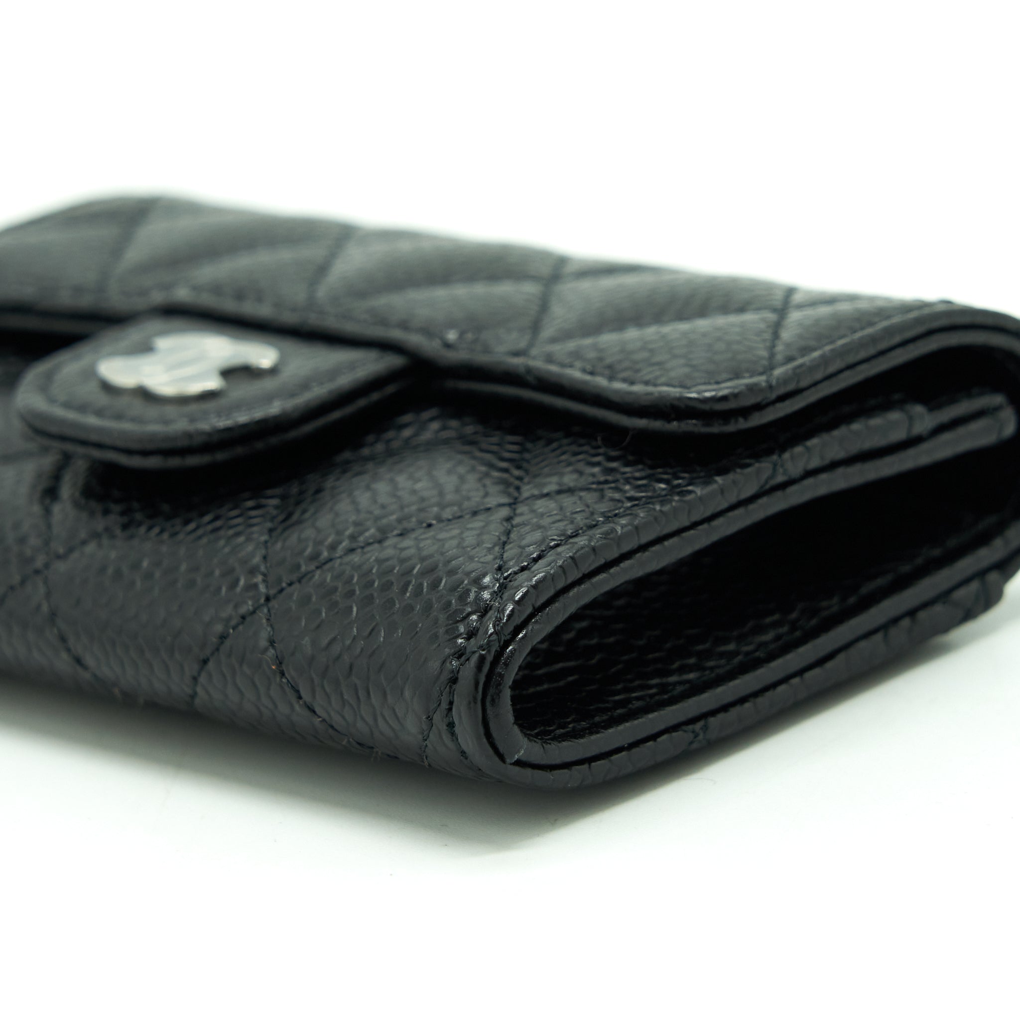 Chanel Classic Flap Card Holder Caviar Black